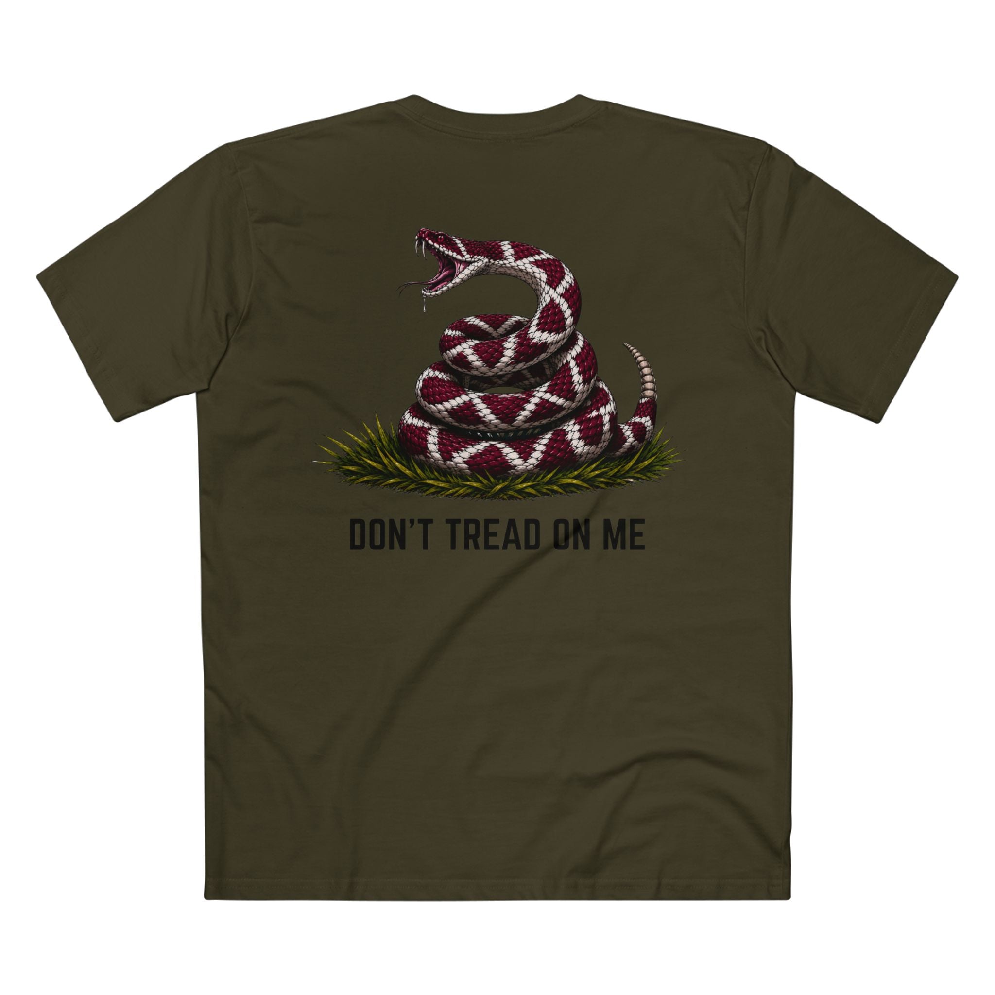 Don't Tread On Me Snake Tee — Patriotic Gadsden-style Graphic T-Shirt