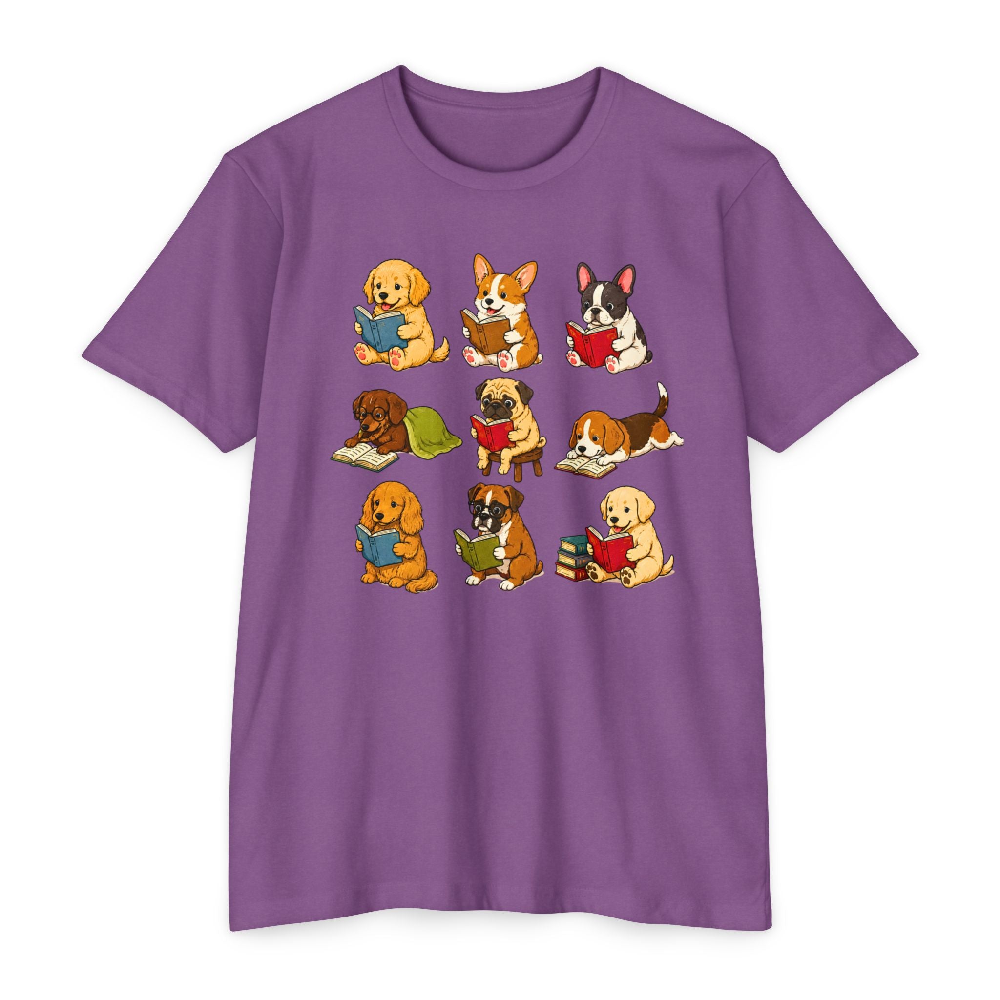 Cute Puppies Reading Dogs T-Shirt