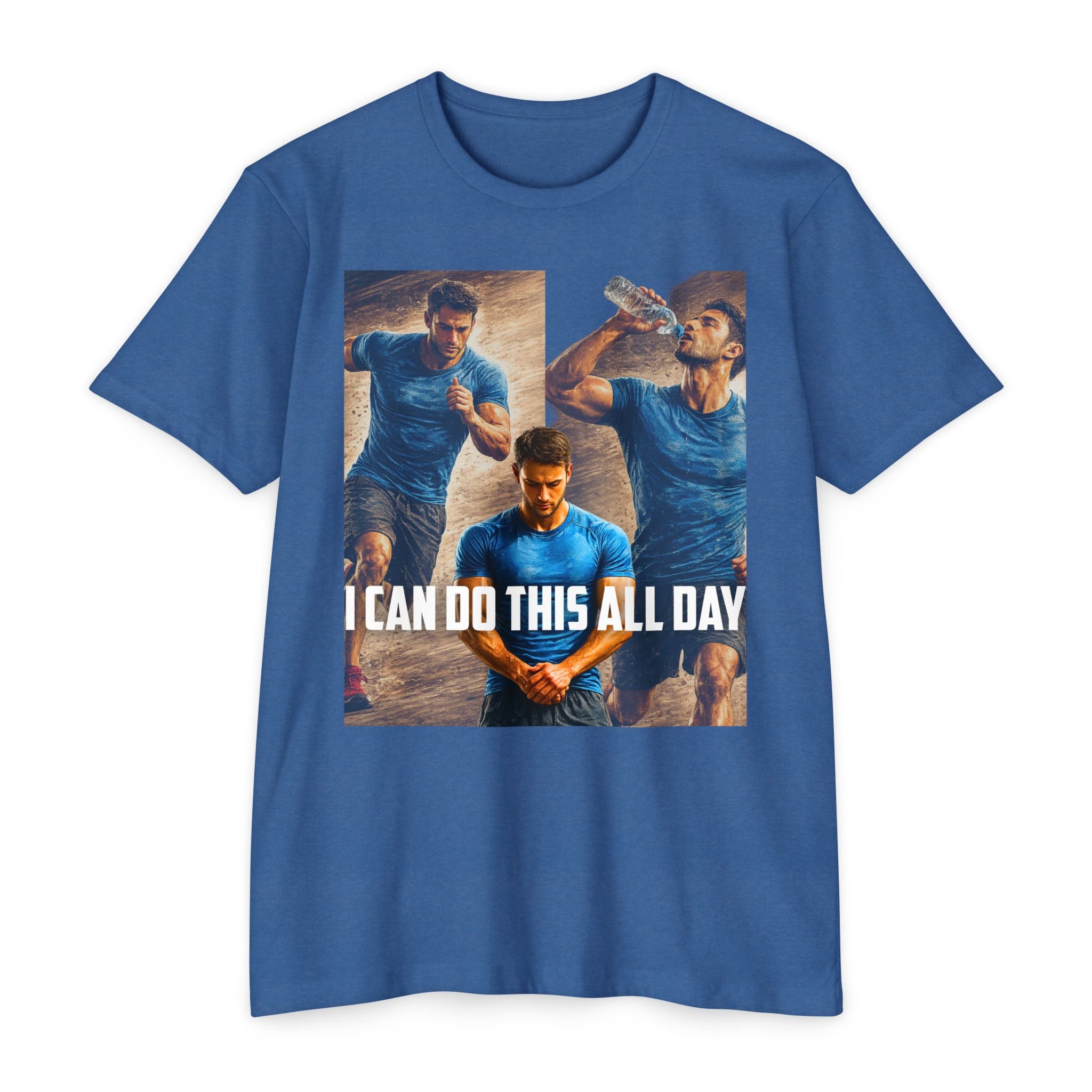 Motivational Workout T-Shirt — "I Can Do This All Day" Athletic Tee