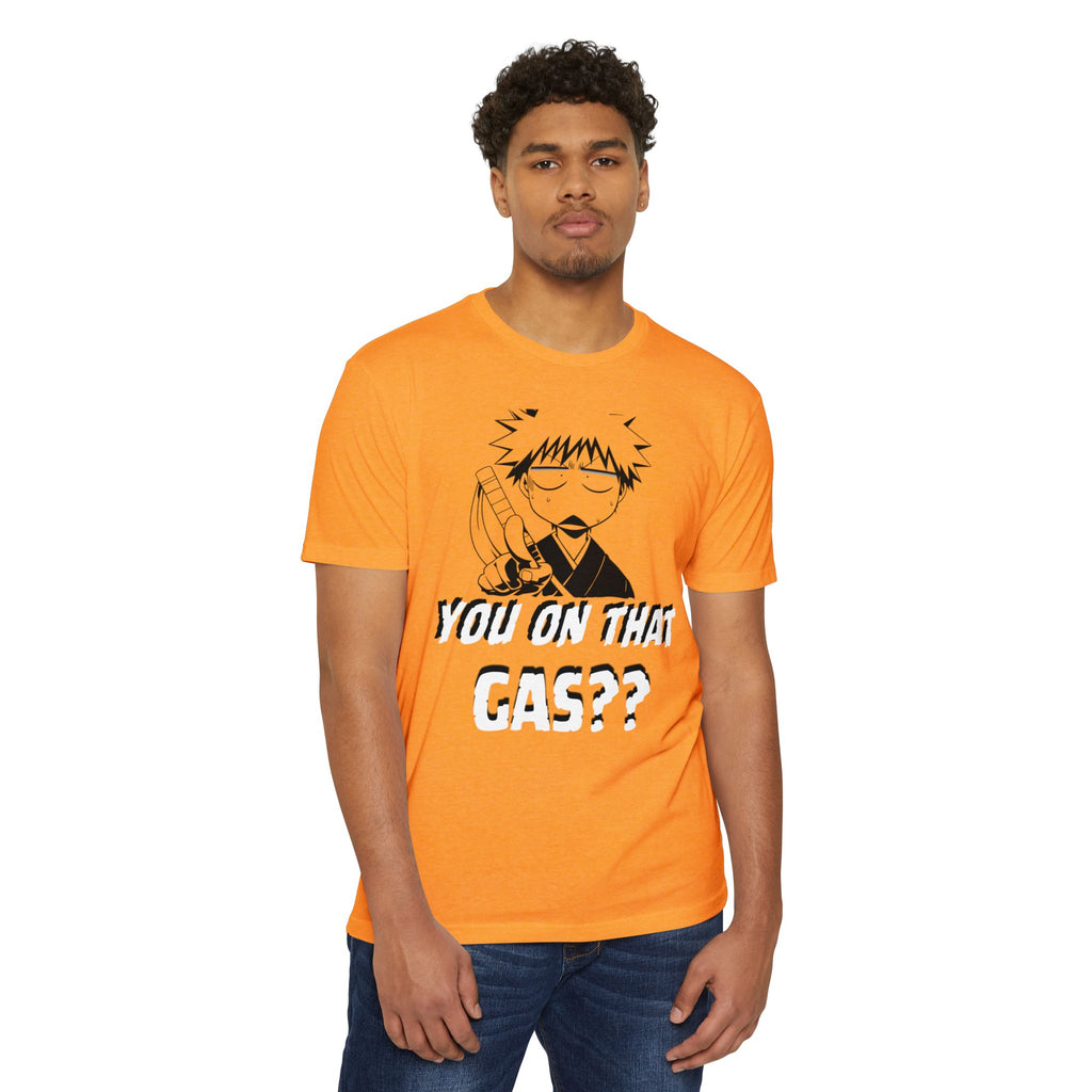 Anime Graphic T-Shirt — "You On That Gas??" Cartoon Character Tee