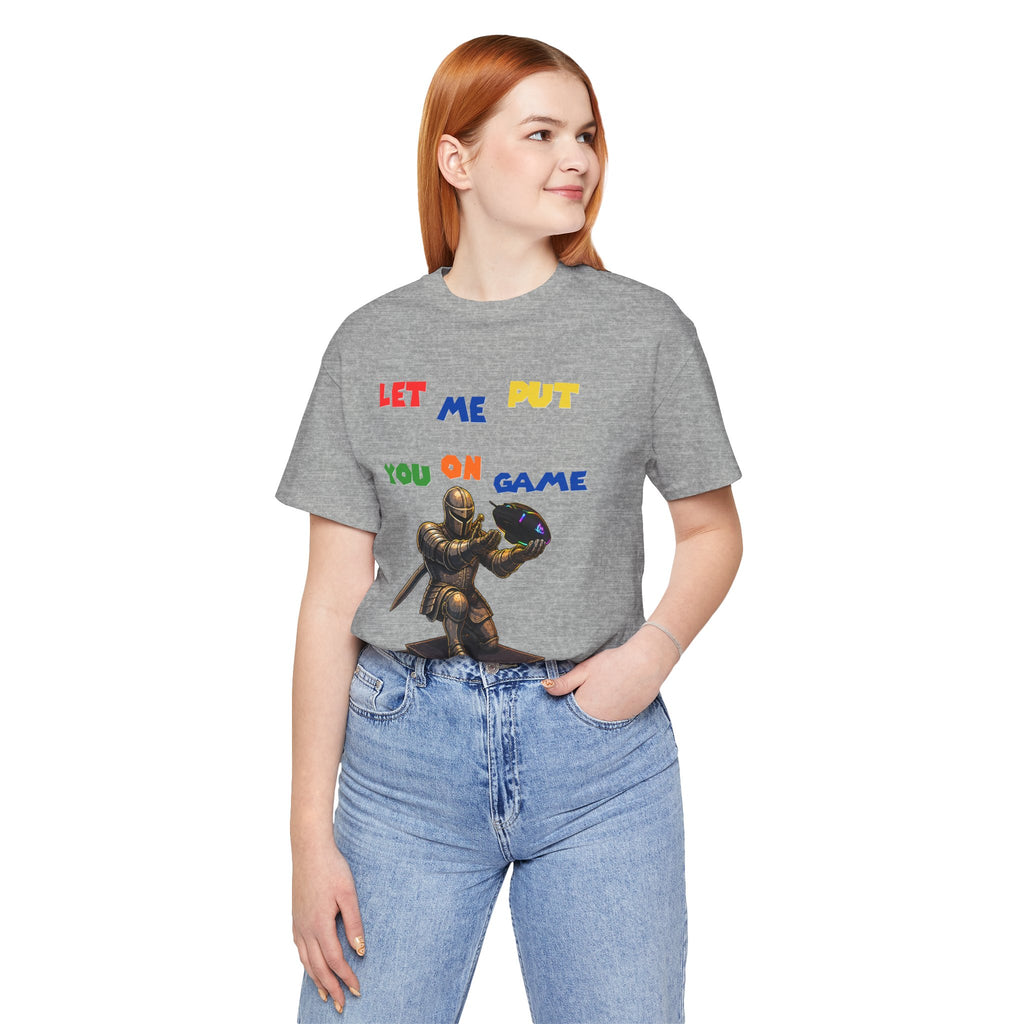 "Let Me Put You On Game" PC Mouse— Retro Gamer Knight Graphic Tee
