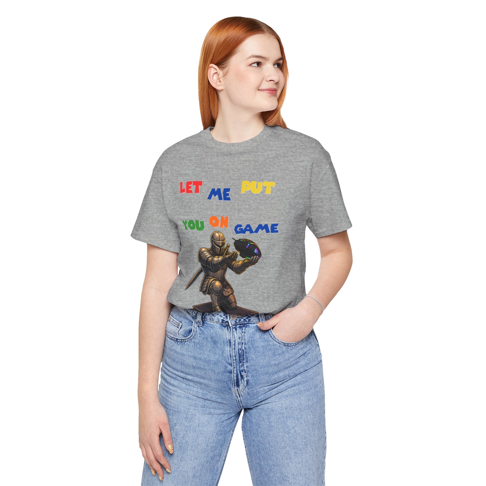 "Let Me Put You On Game" PC Mouse— Retro Gamer Knight Graphic Tee