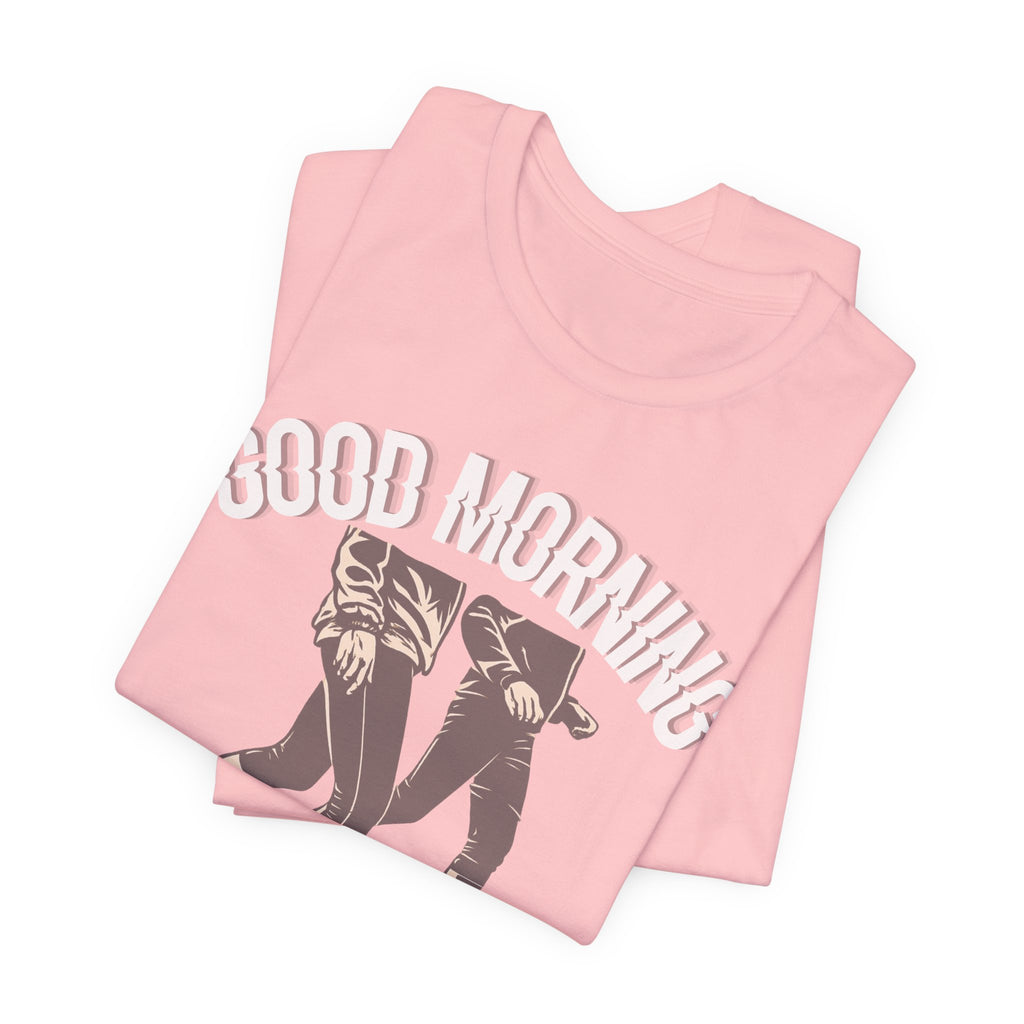 Good Morning Walk Tee — Retro Walking Graphic T-Shirt for Fitness & Morning Strolls