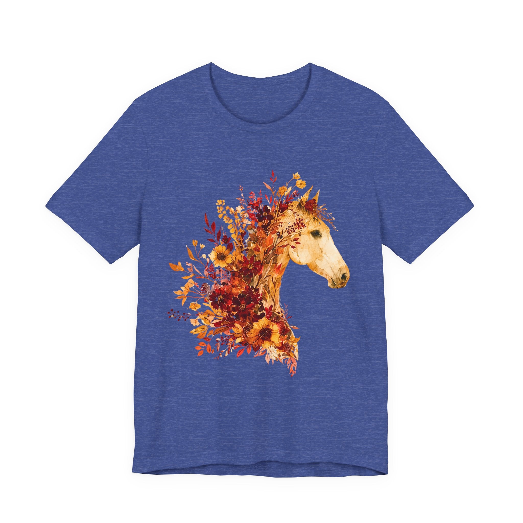 Autumn Sunflower Horse Graphic T-Shirt