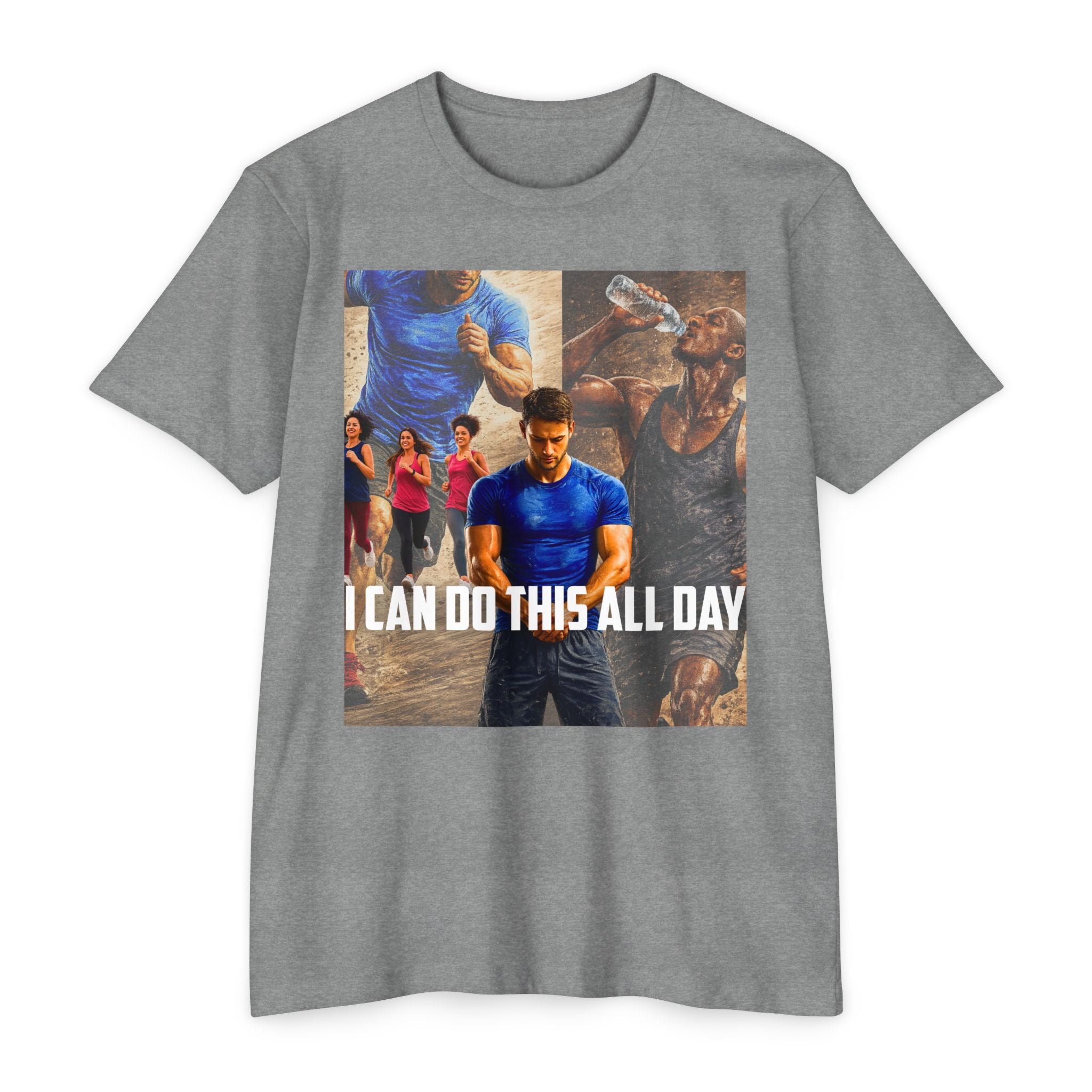 Motivational Workout T-Shirt — "I Can Do This All Day" Athletic Tee