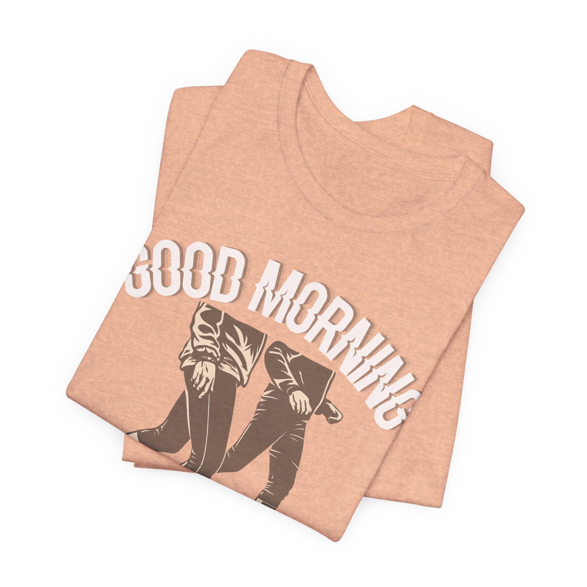 Good Morning Walk Tee — Retro Walking Graphic T-Shirt for Fitness & Morning Strolls