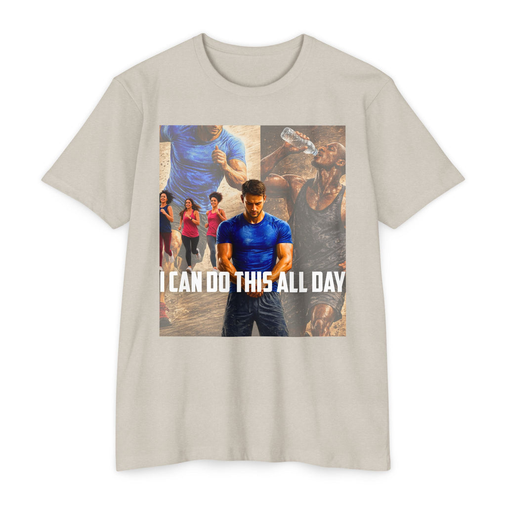 Motivational Workout T-Shirt — "I Can Do This All Day" Athletic Tee