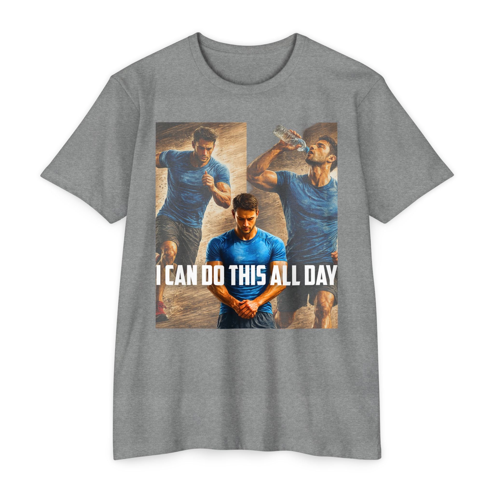 Motivational Workout T-Shirt — "I Can Do This All Day" Athletic Tee