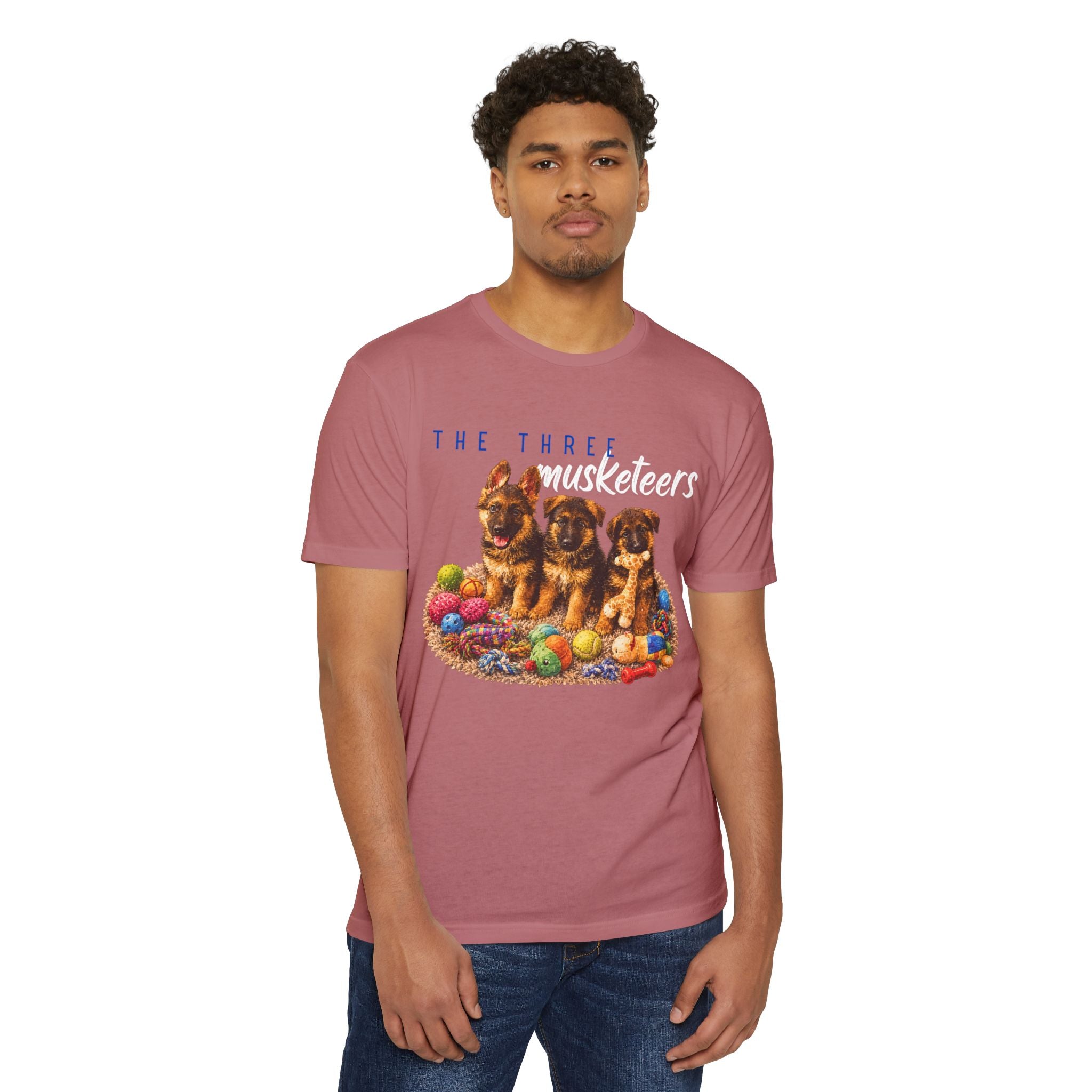 The Three Musketeers Puppy T-Shirt — Cute German Shepherds Easter Dog Tee