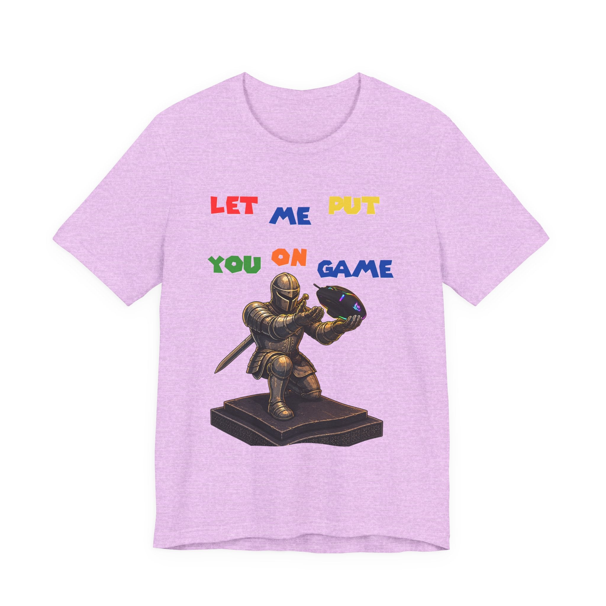 "Let Me Put You On Game" PC Mouse— Retro Gamer Knight Graphic Tee