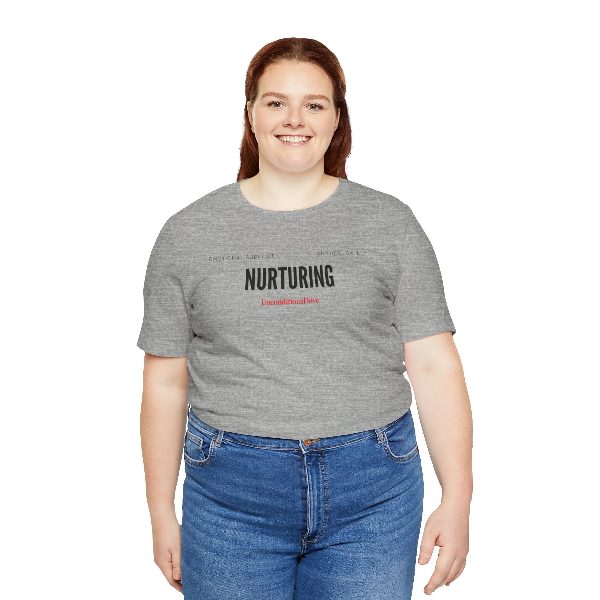 Nurturing Mother Tee — Silhouette Family Short Sleeve Shirt