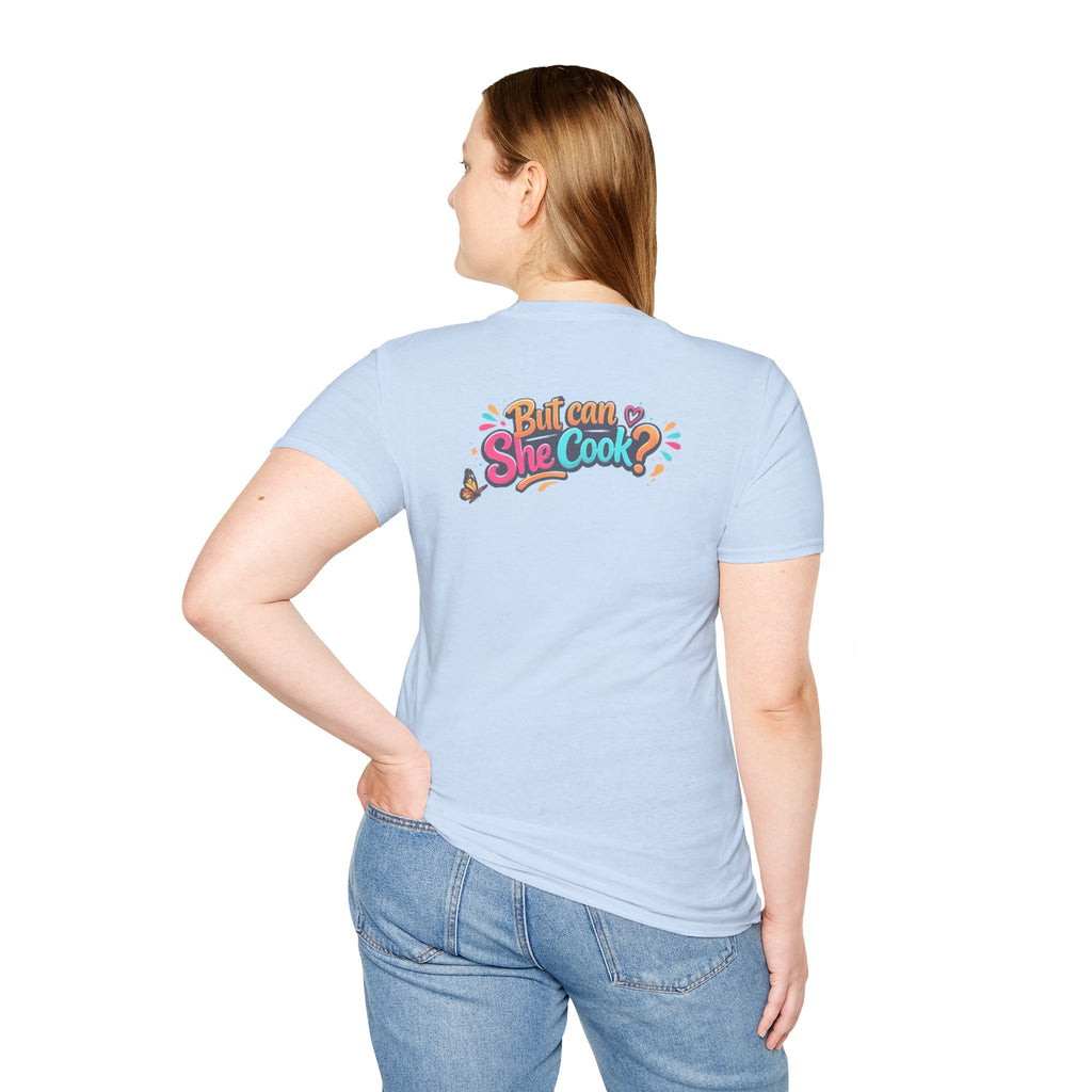 "But Can She Cook?" Retro Chef Graphic Tee