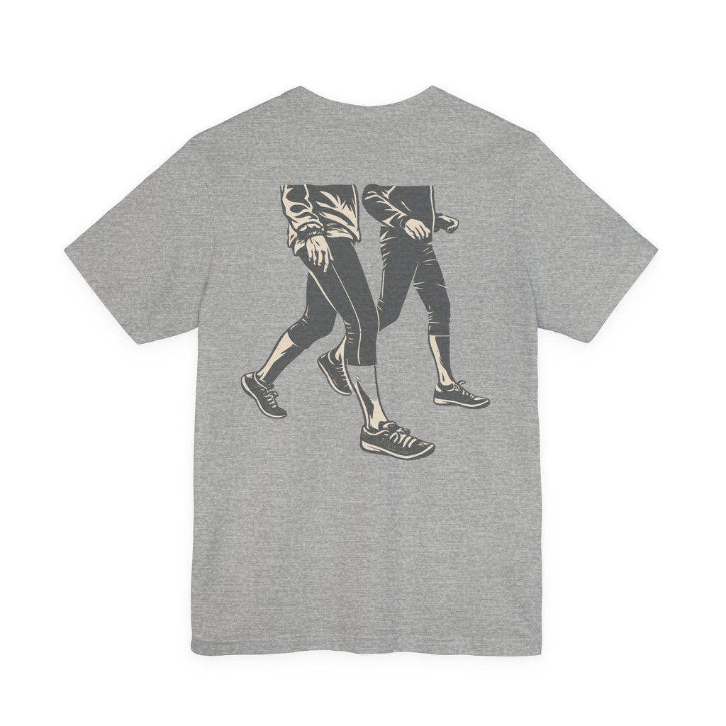 Good Morning Walk Tee — Retro Walking Graphic T-Shirt for Fitness & Morning Strolls