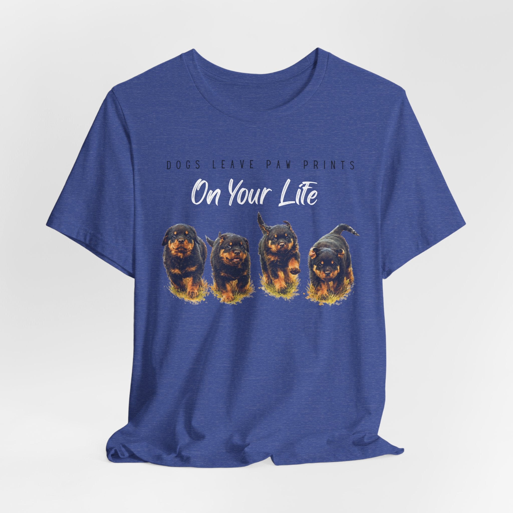 "Dogs Leave Paw Prints on Your Life" Puppies Tee Shirt