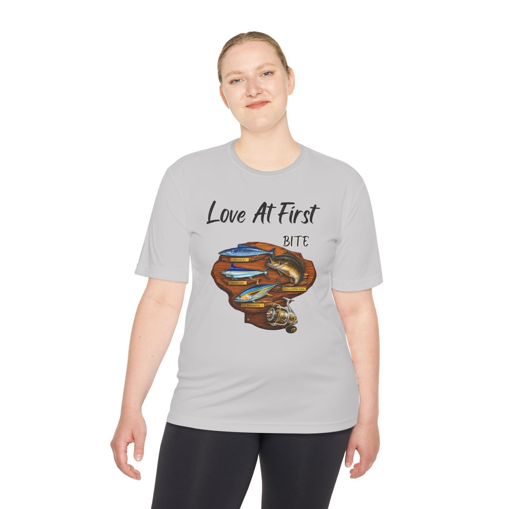 Fishing T-Shirt — "Love At First Bite" Graphic Tee