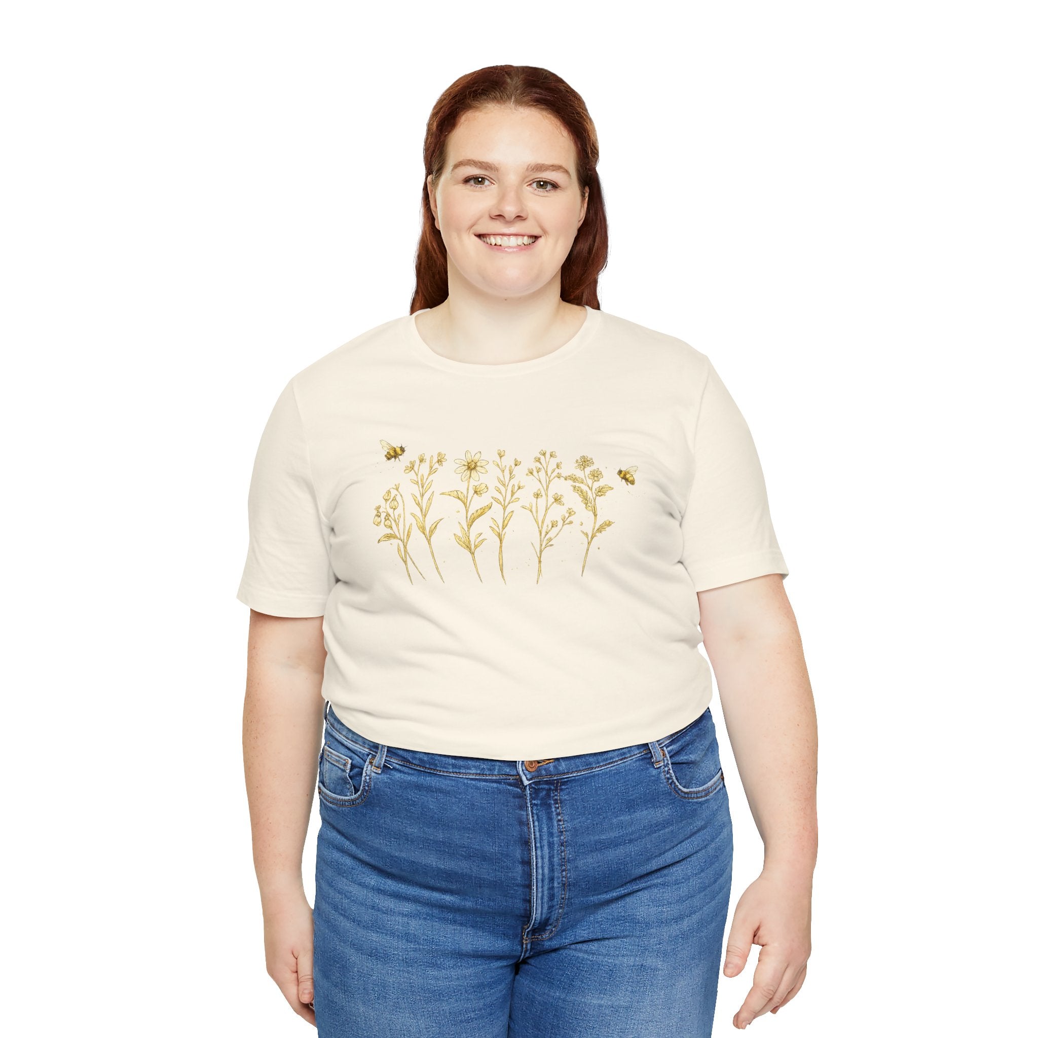 Gold Wildflower Graphic T-Shirt