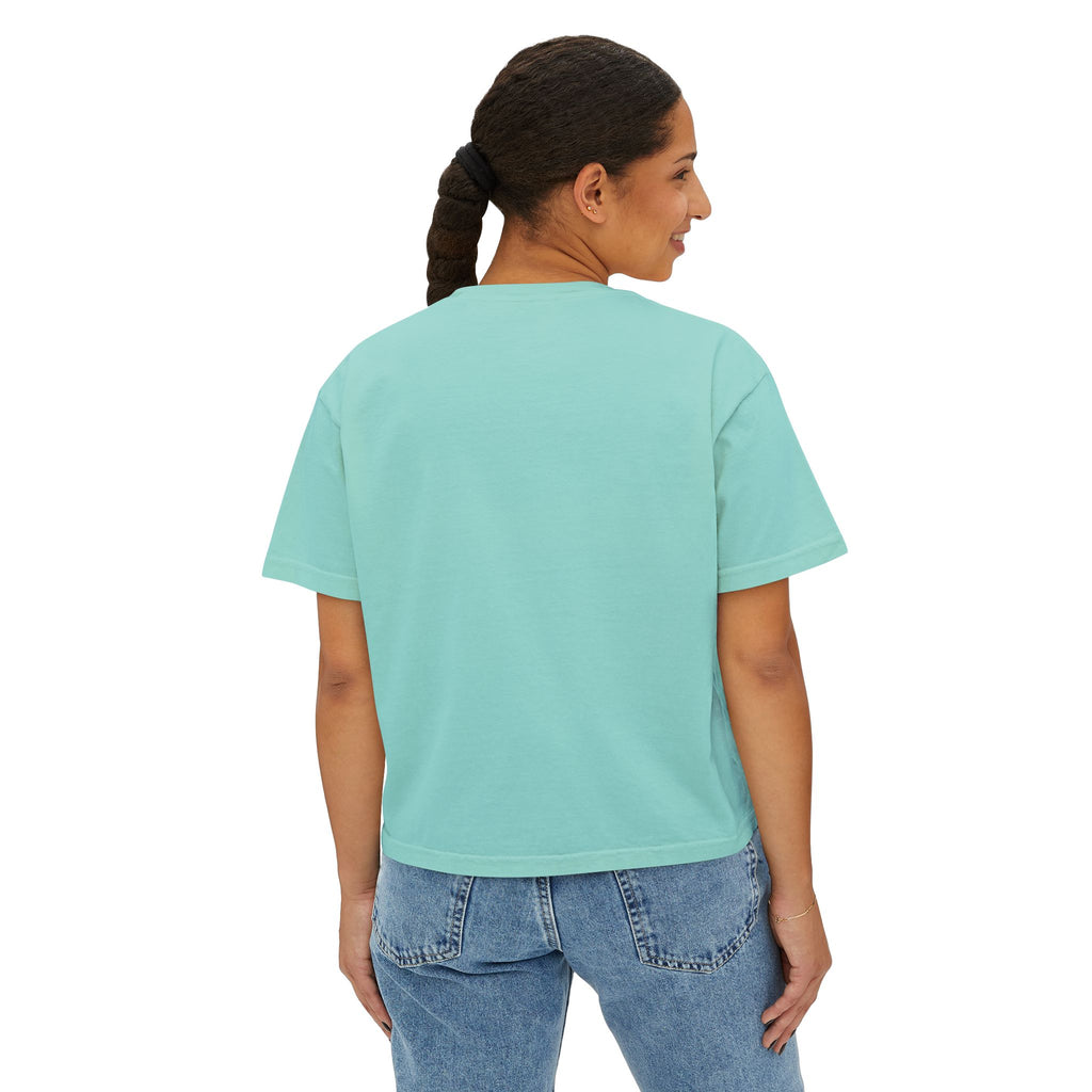 Off Duty Women's Boxy Tee — Relaxed 'Off Duty' Graphic Shirt