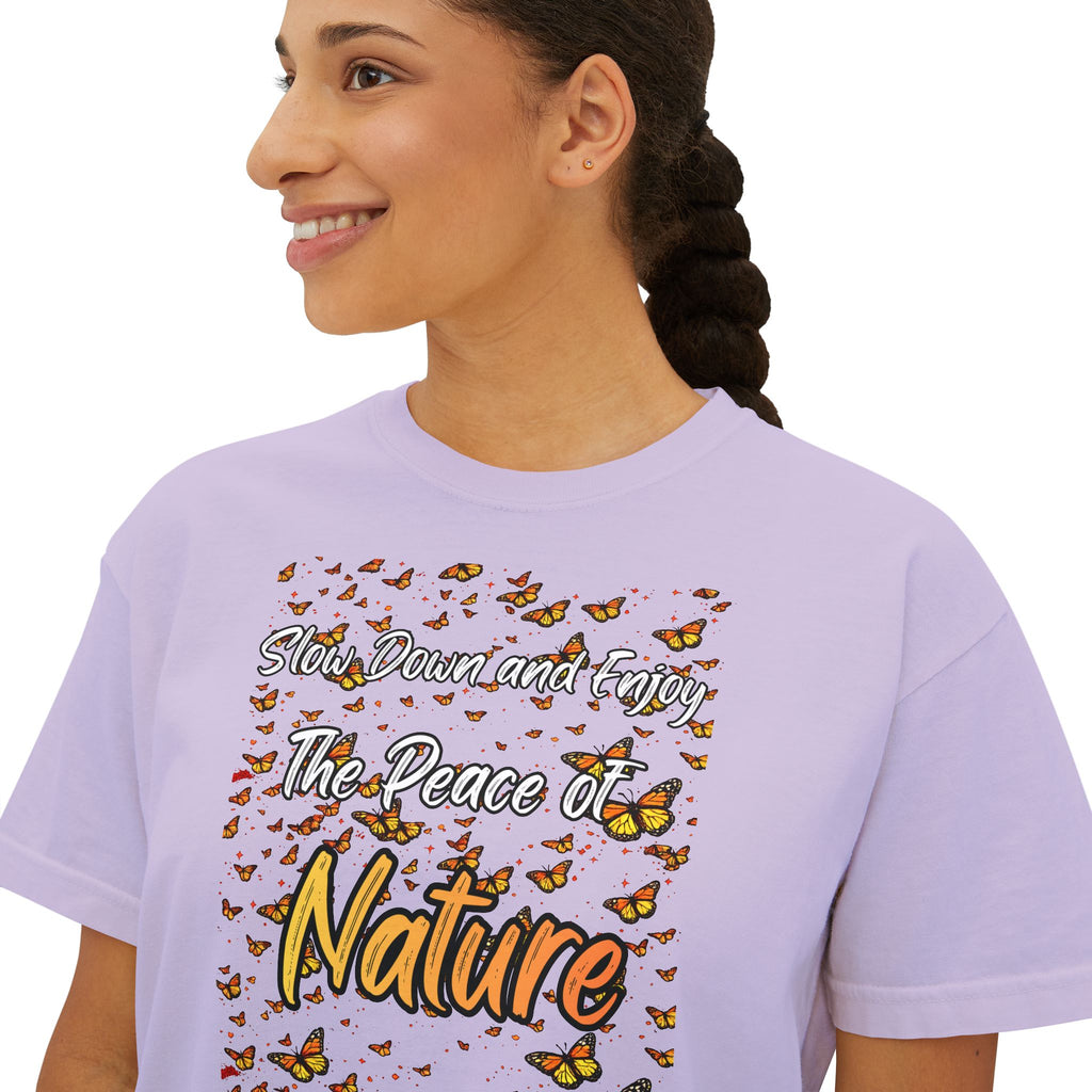 Enjoy The Peace of Nature Women’s Boxy T-Shirt