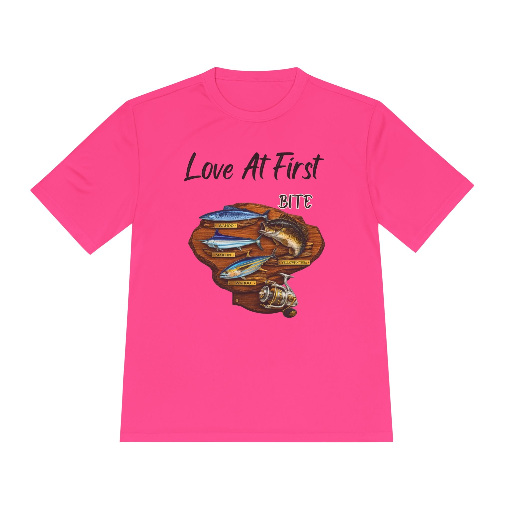 Fishing T-Shirt — "Love At First Bite" Graphic Tee