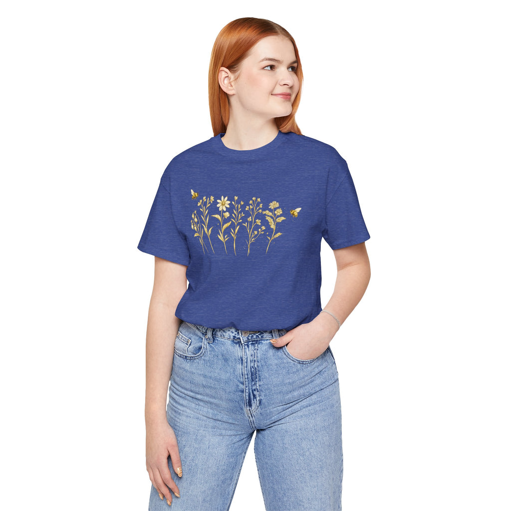 Gold Wildflower Graphic T-Shirt