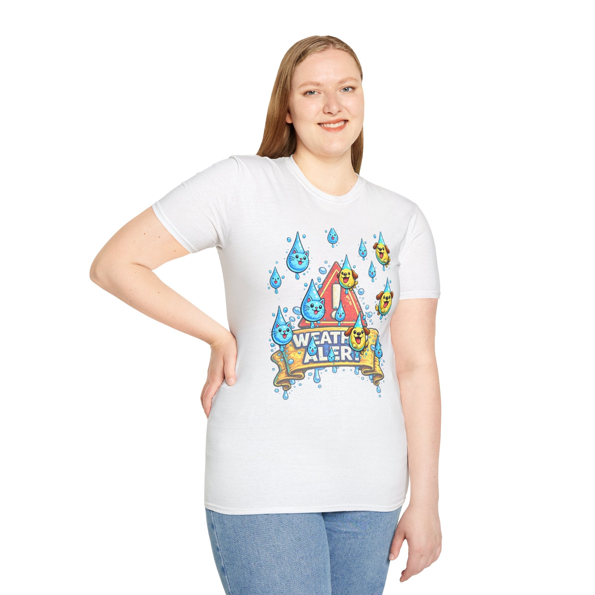 Weather Alert T-Shirt  " It's Raining Cats & Dogs"
