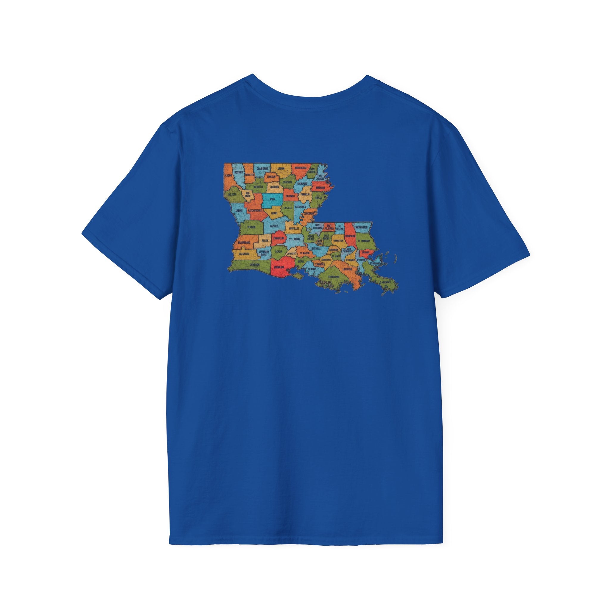 T-Shirt — “Don’t Ask 100% Organic” Louisiana Map Graphic