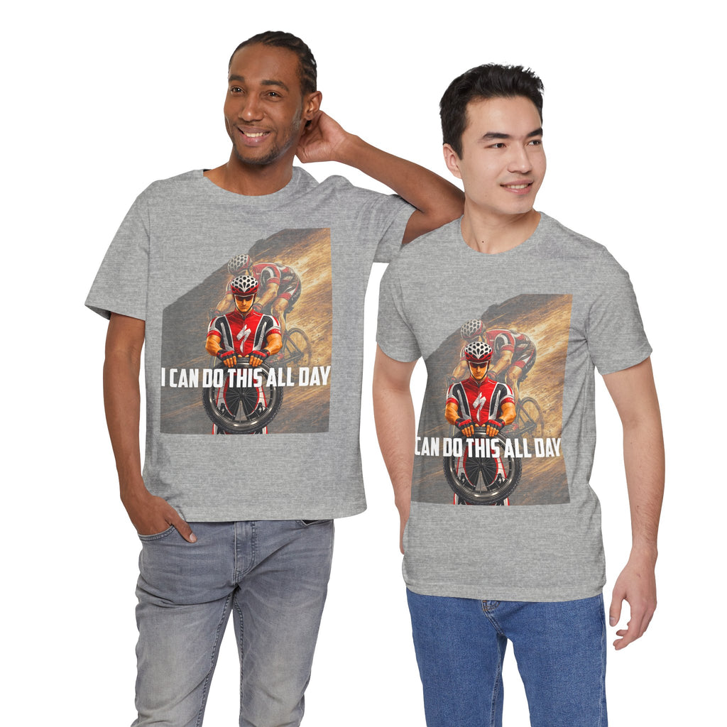 Cycling T‑Shirt — 'I Can Do This All Day' Motivational Road Bike Tee