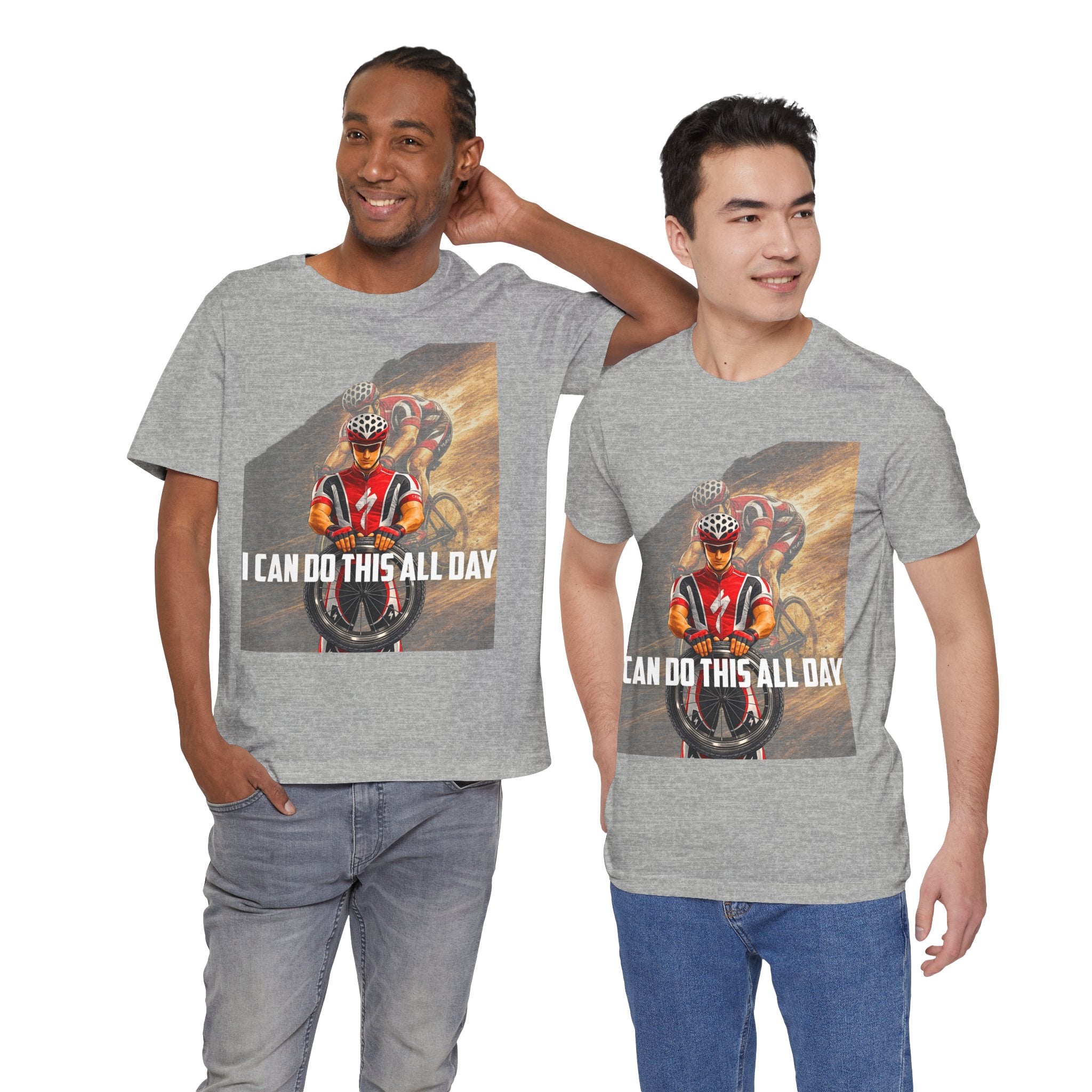 Cycling T‑Shirt — 'I Can Do This All Day' Motivational Road Bike Tee