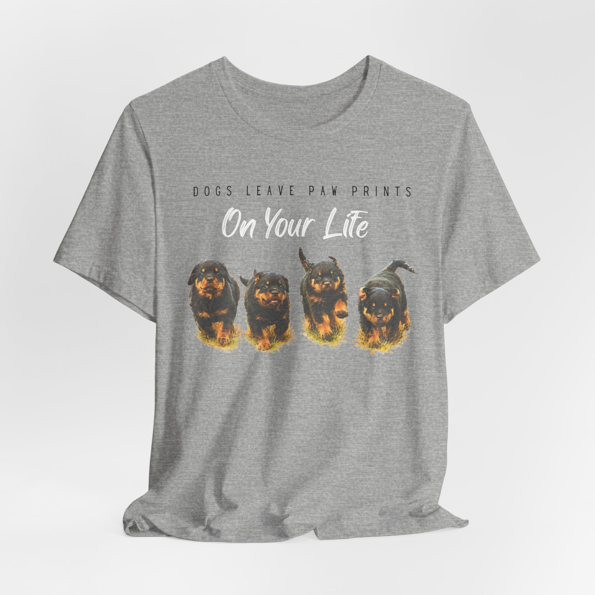"Dogs Leave Paw Prints on Your Life" Puppies Tee Shirt