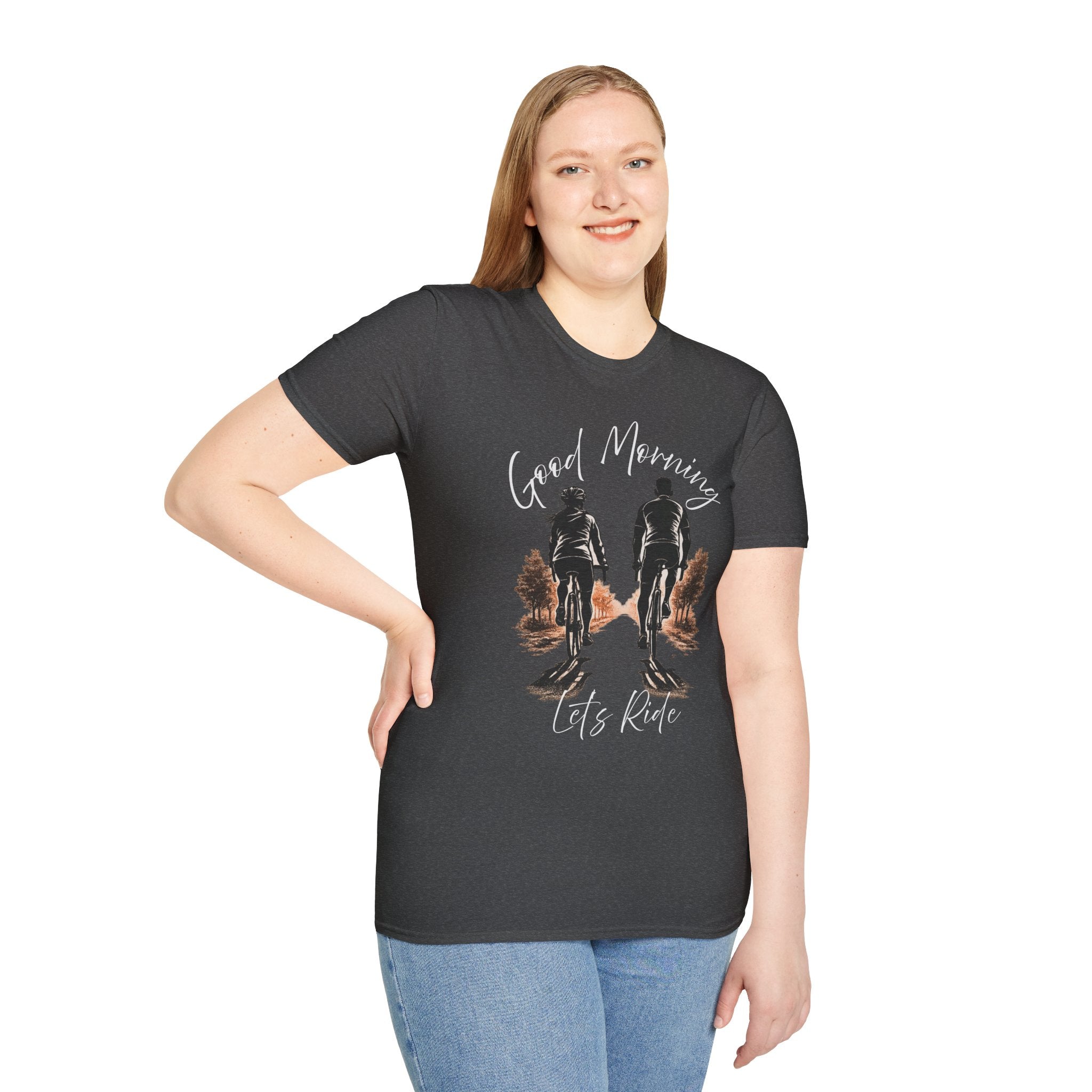 Good Morning Let's Ride T-Shirt — Biker Couple Vintage Graphic Tee