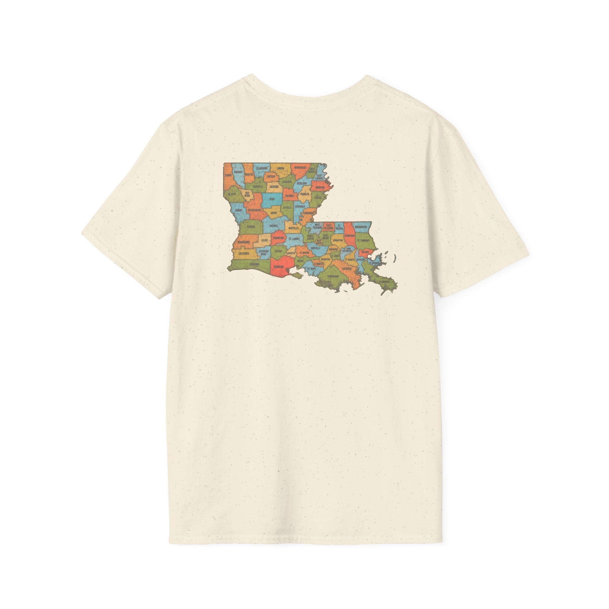 T-Shirt — “Don’t Ask 100% Organic” Louisiana Map Graphic