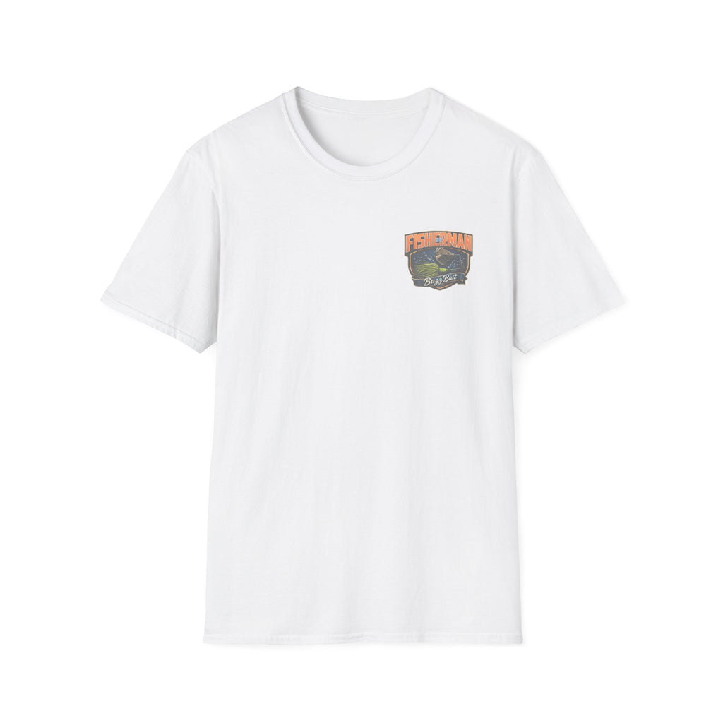 Fisherman Badge T-Shirt — Retro Bass Boat Fishing Tee