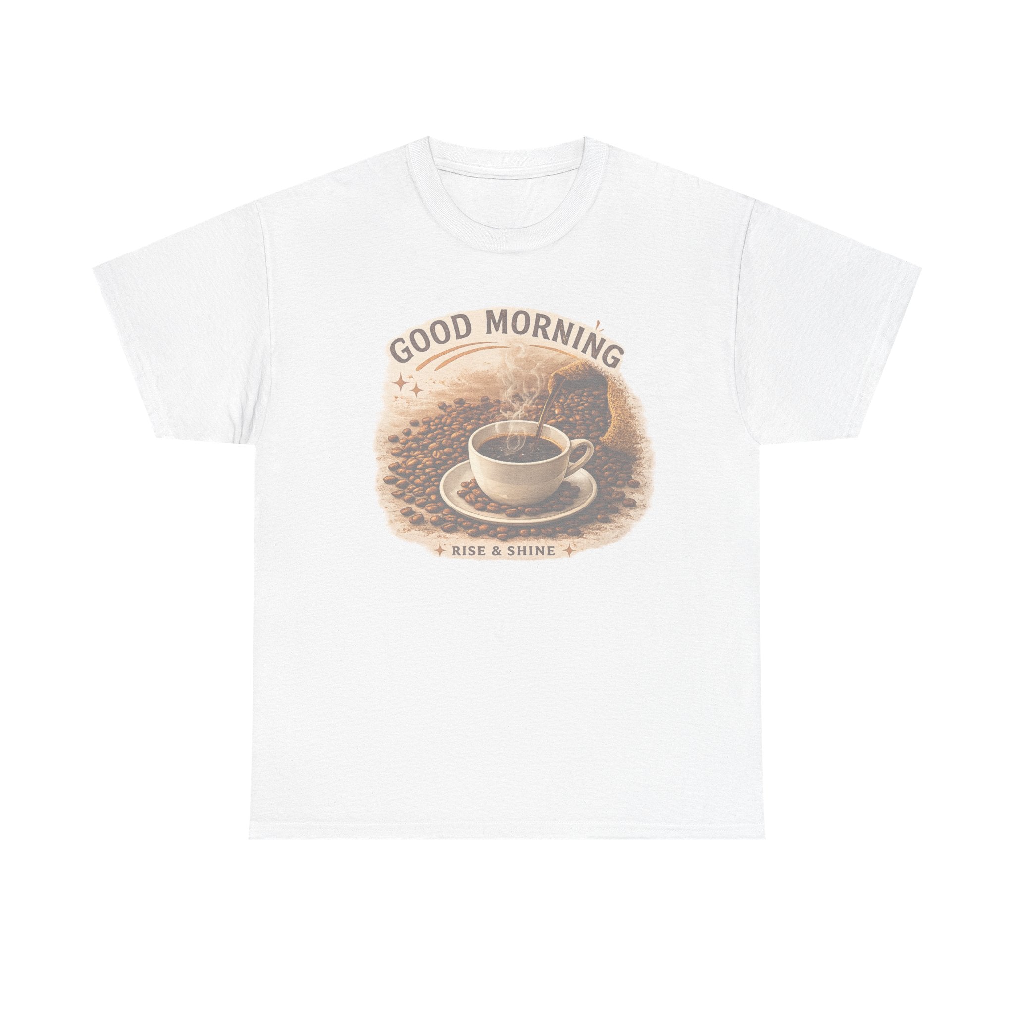 Good Morning' Rise & Shine Vintage Coffee T-Shirt