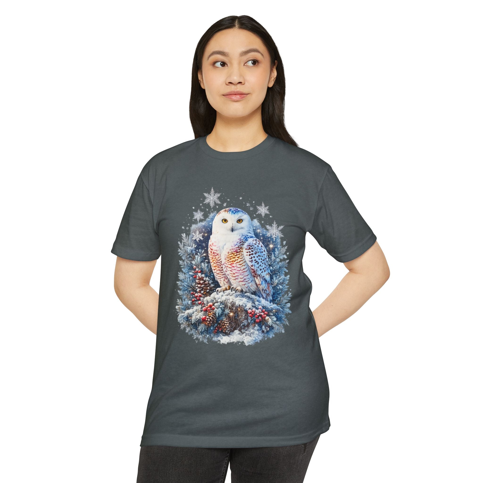 Snowy Owl Festive Holiday Winter T-Shirt
