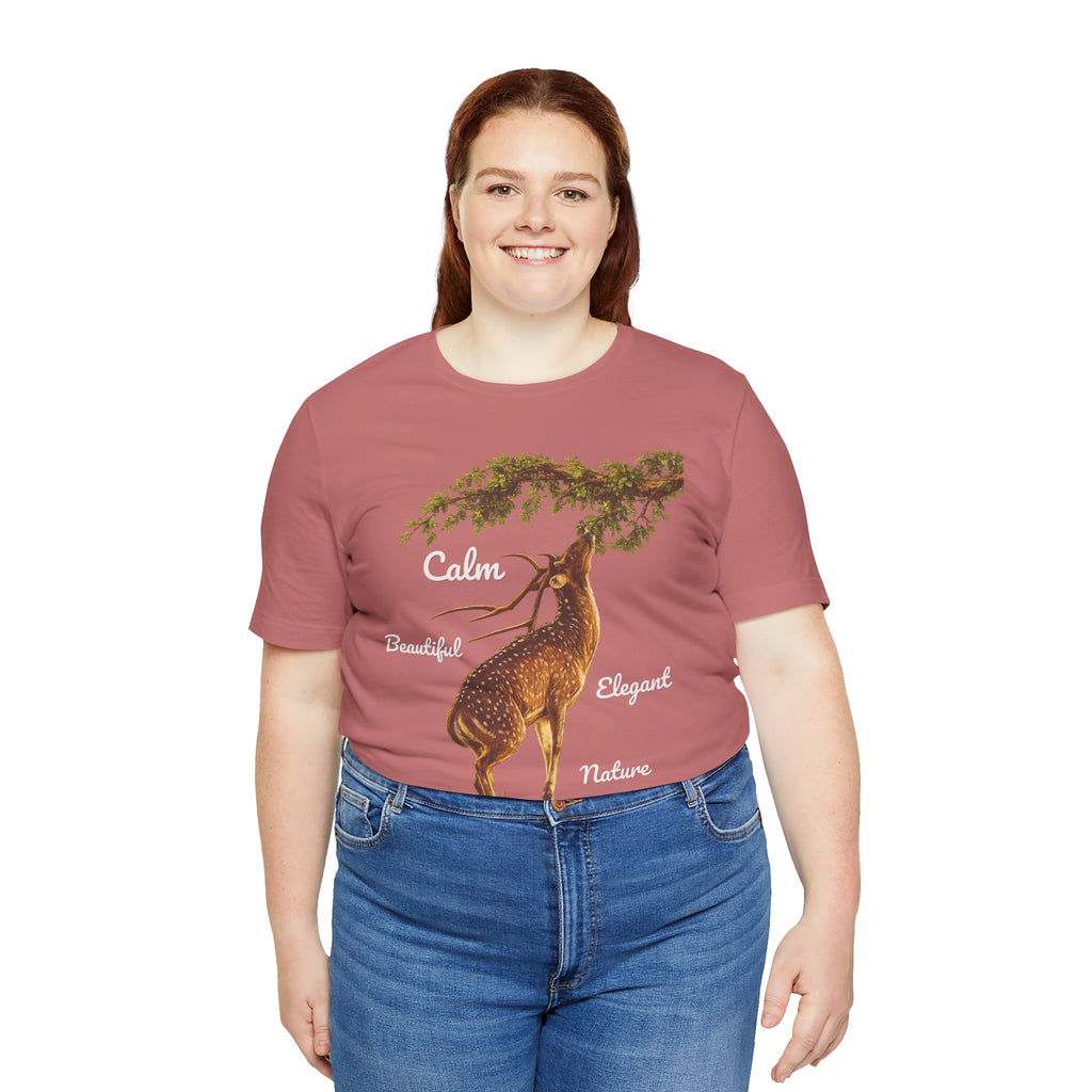 Calm Elegant Nature Deer T-Shirt