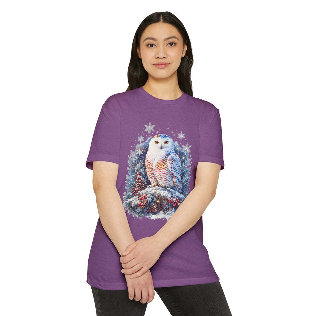 Snowy Owl Festive Holiday Winter T-Shirt