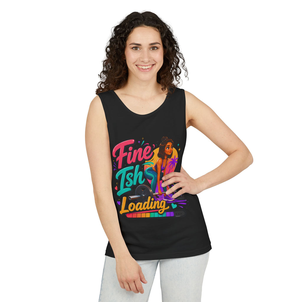 Loading Fine Tsh Tank Top — Retro Beach Vibe Graphic Tank