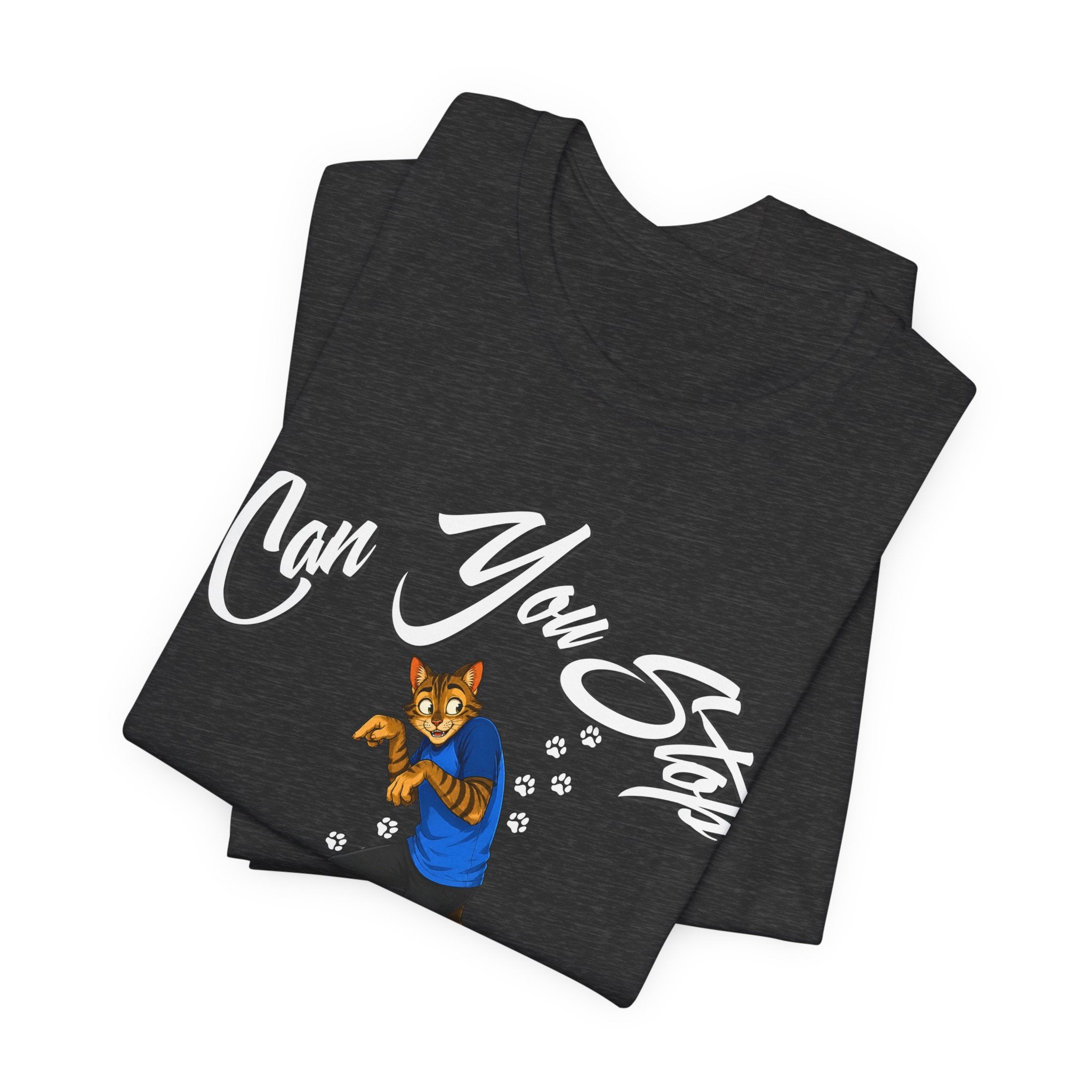 Can You Stop "P" Footing Around??” — Funny Paw Print Tee