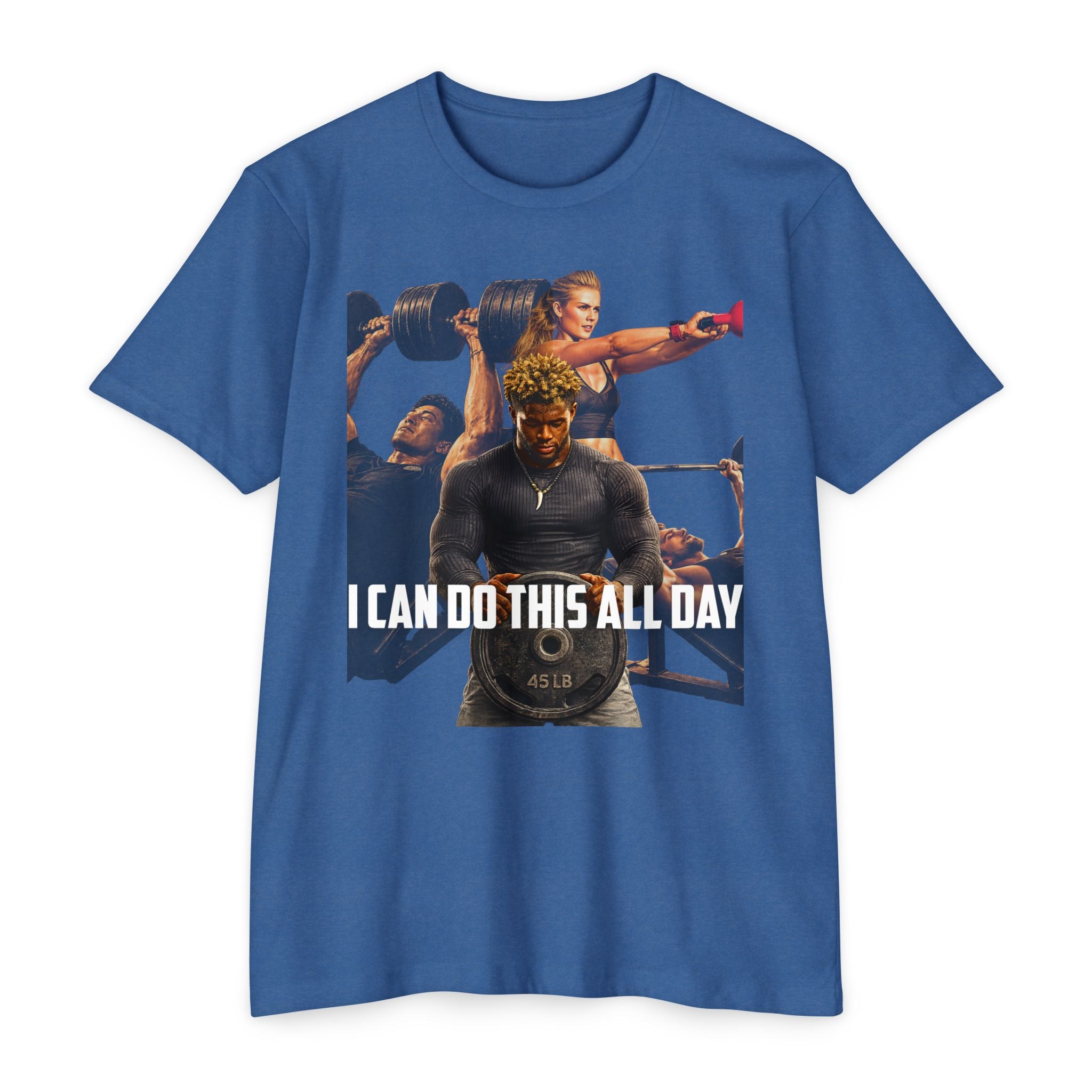 Workout T-Shirt — "I Can Do This All Day" Motivational Gym Tee