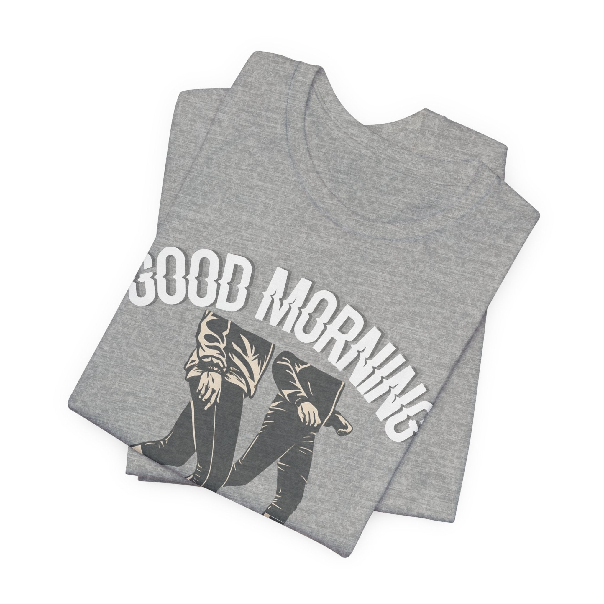 Good Morning Walk Tee — Retro Walking Graphic T-Shirt for Fitness & Morning Strolls