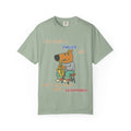 Chilled Saxophone Dog T-Shirt — "I'm Just a Chilled Guy But I Can Play Them Saxophones"