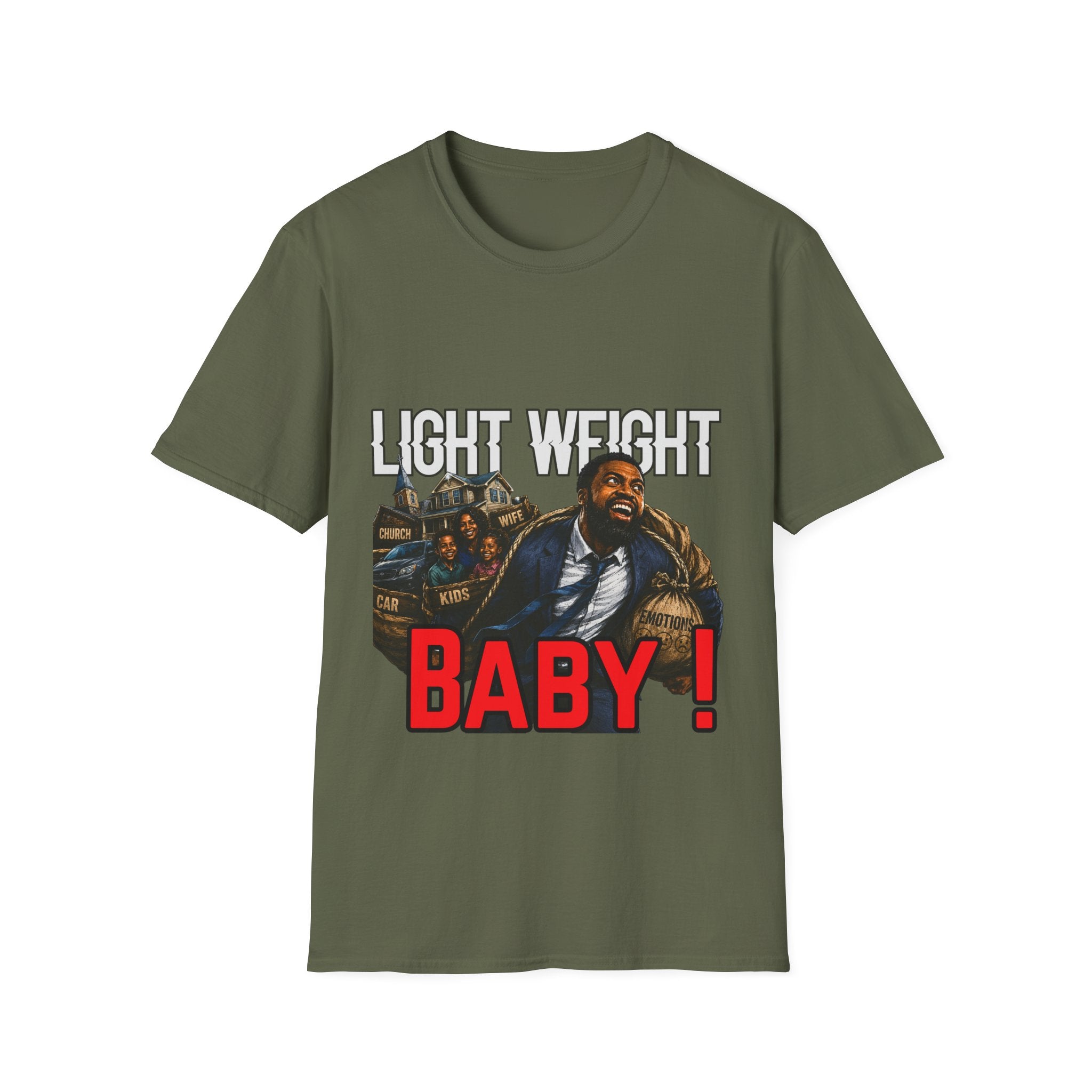 "Light Weight Baby" T‑Shirt – Father Graphic Tee