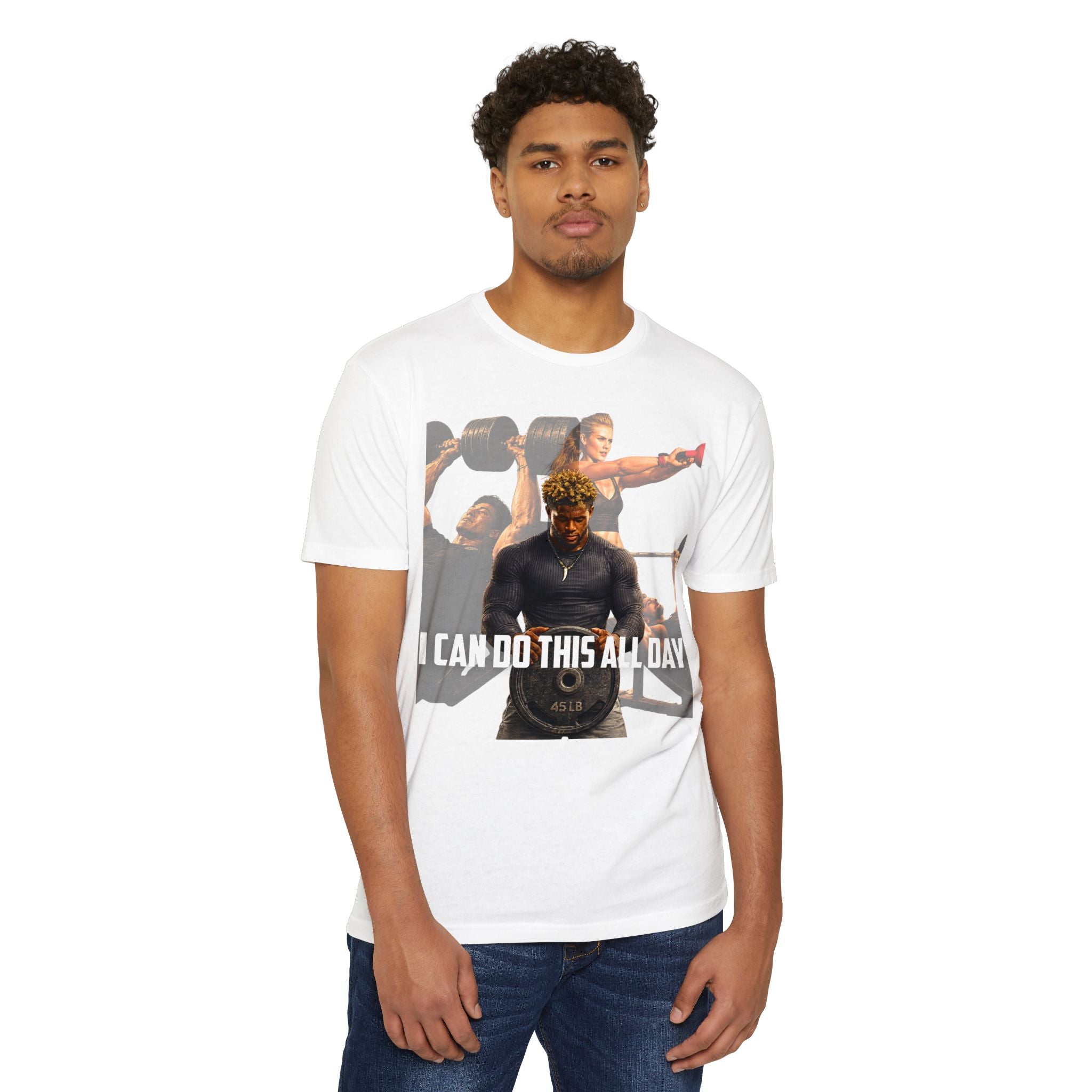 Workout T-Shirt — "I Can Do This All Day" Motivational Gym Tee