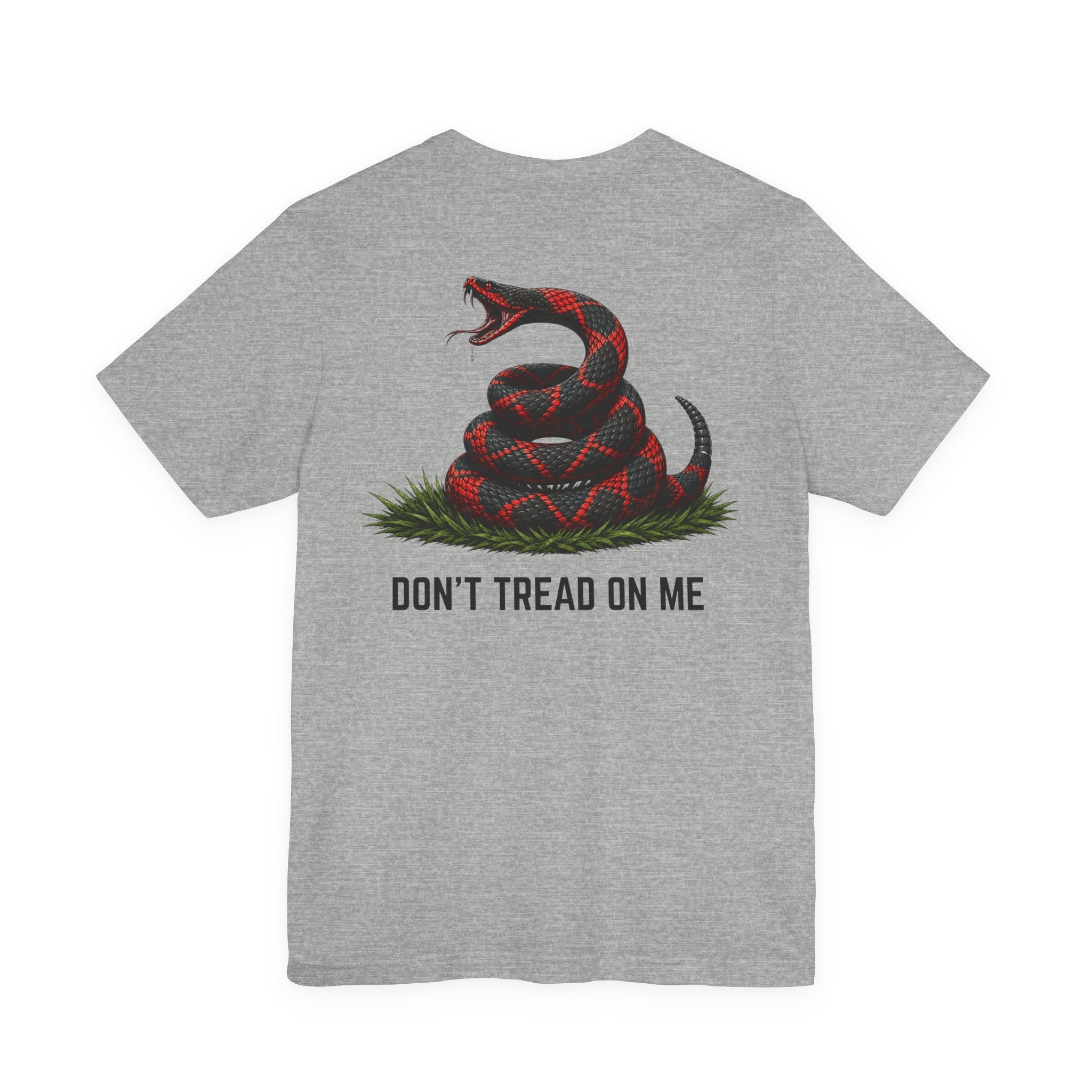 Don't Tread On Me Unisex Jersey Short Sleeve Tee Red and Black