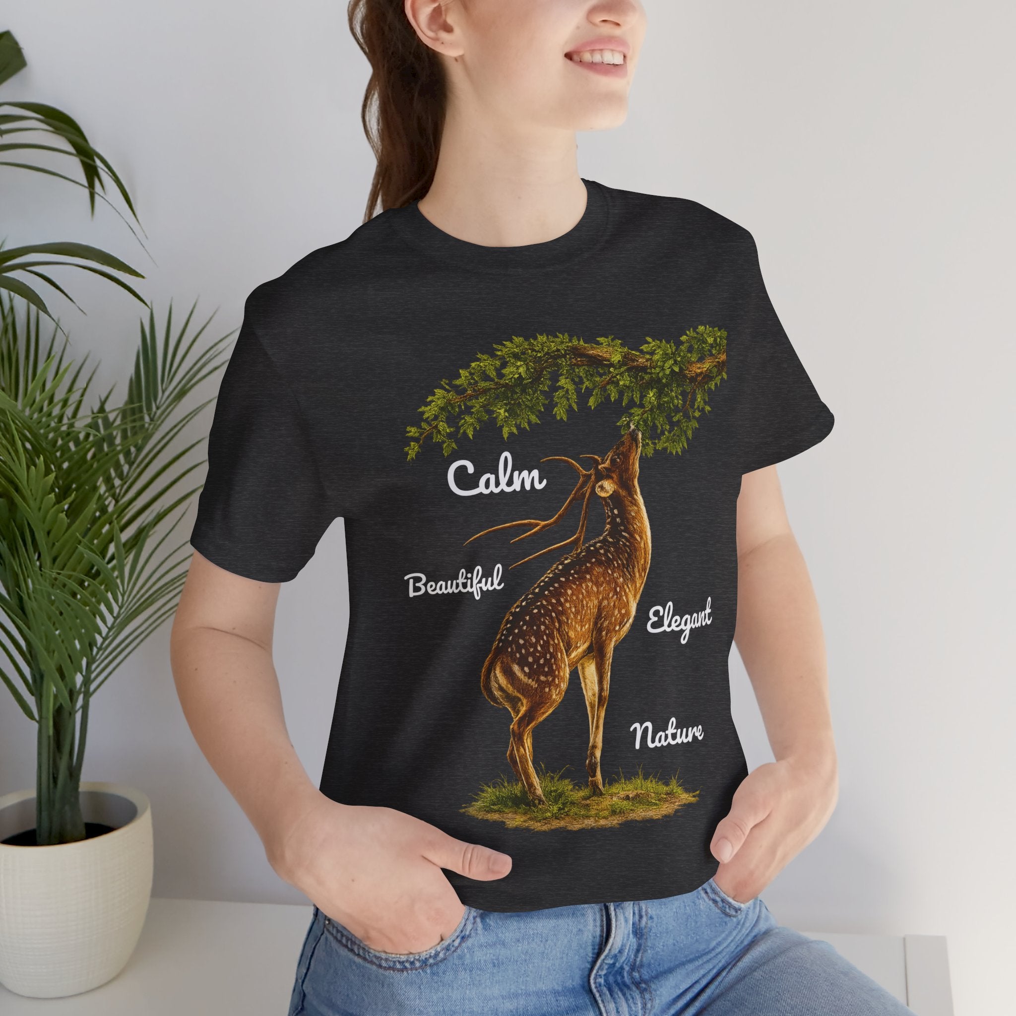 Calm Elegant Nature Deer T-Shirt