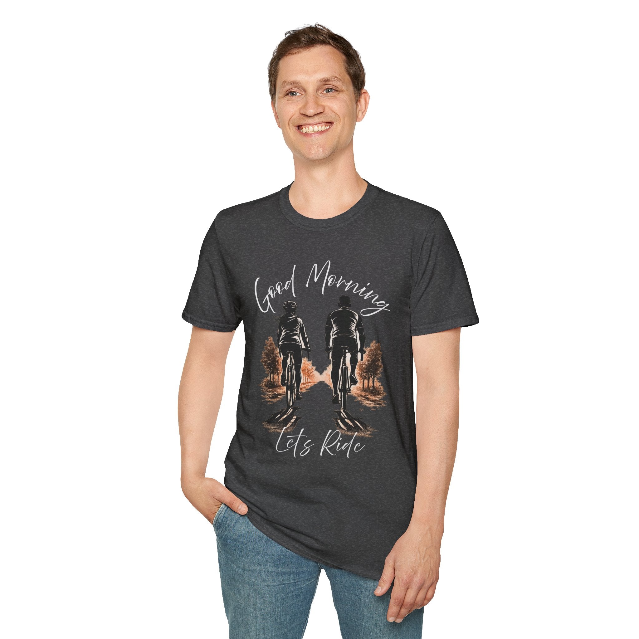 Good Morning Let's Ride T-Shirt — Biker Couple Vintage Graphic Tee