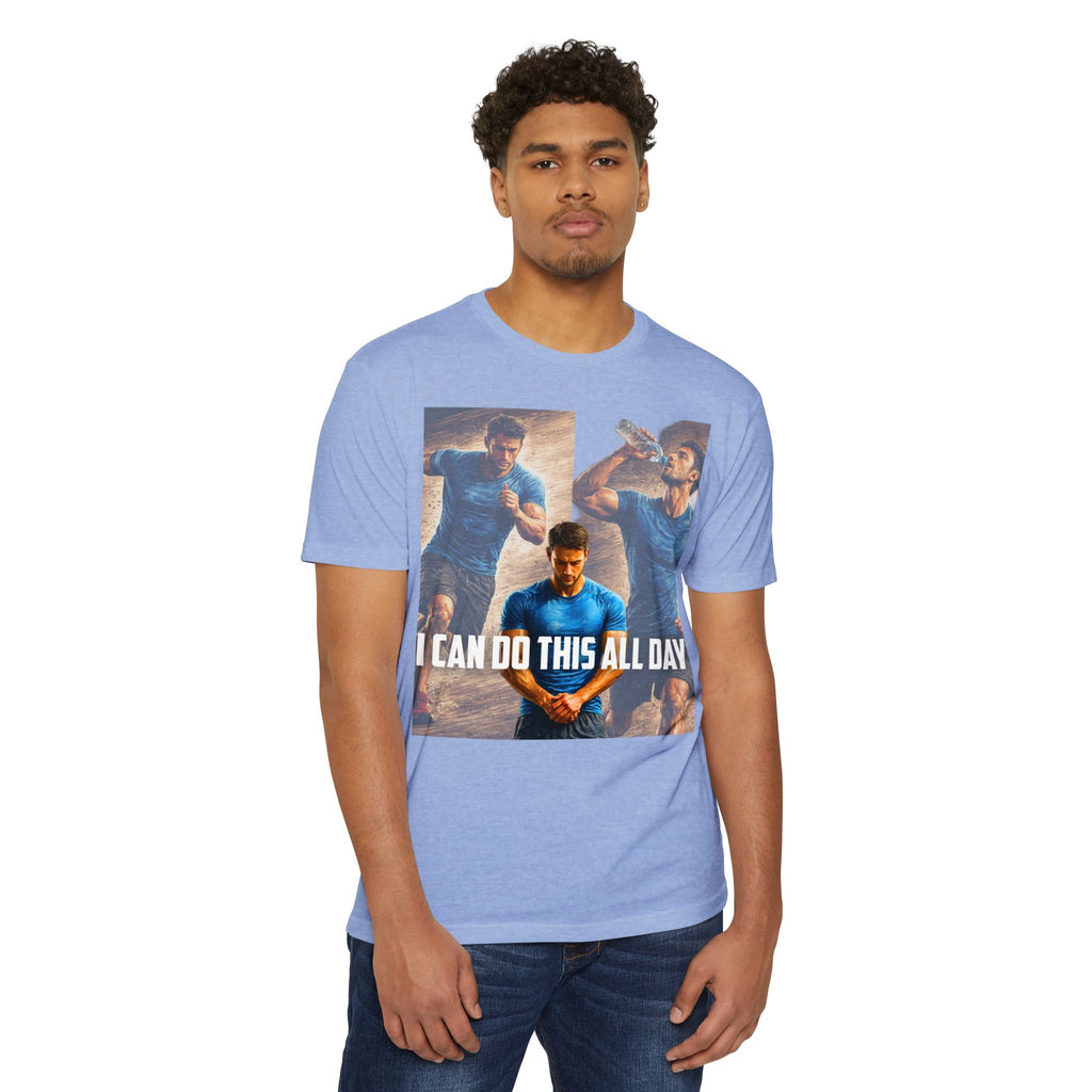 Motivational Workout T-Shirt — "I Can Do This All Day" Athletic Tee