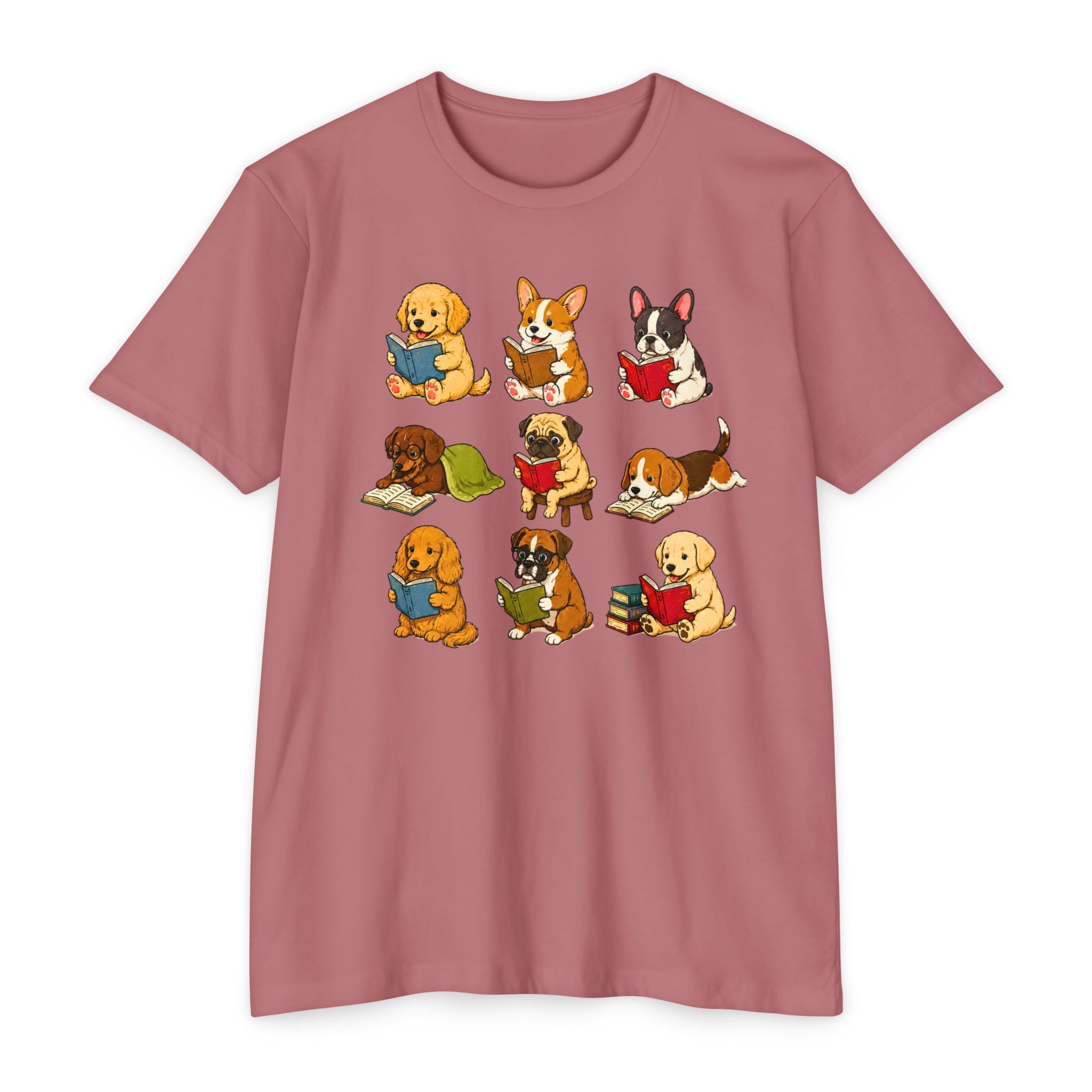 Cute Puppies Reading Dogs T-Shirt