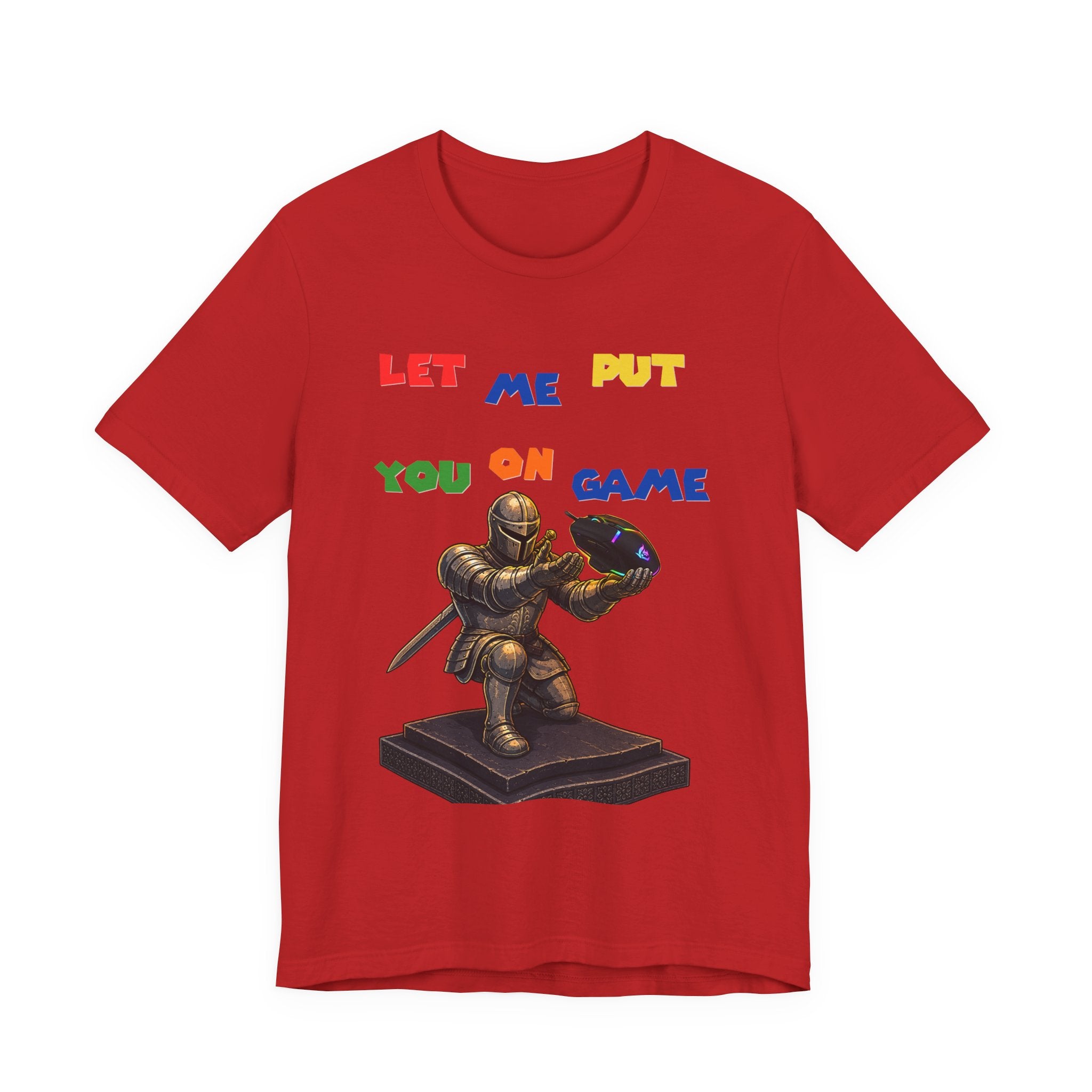"Let Me Put You On Game" PC Mouse— Retro Gamer Knight Graphic Tee