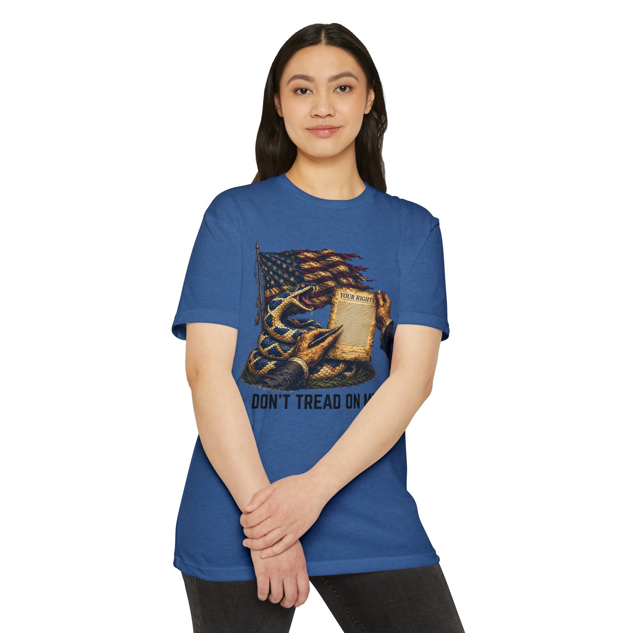 Don't Tread On Me T-Shirt - Flag & Constitution Graphic